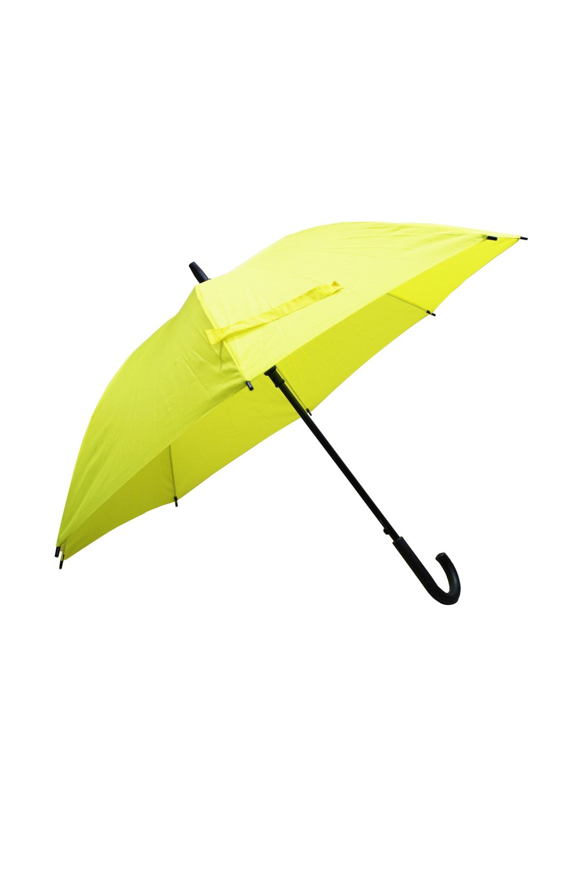 Sunlife 8 Telli Otomatik Fiberglass Baston Sarı Renkli Yağmur Şemsiyesi