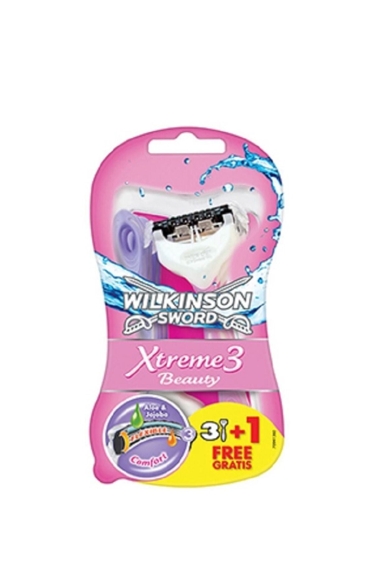 Wilkinson Xtreme 3 Beauty Oynar Başlıklı Tıraş Bıçağı 3+1 Avantaj Paketi