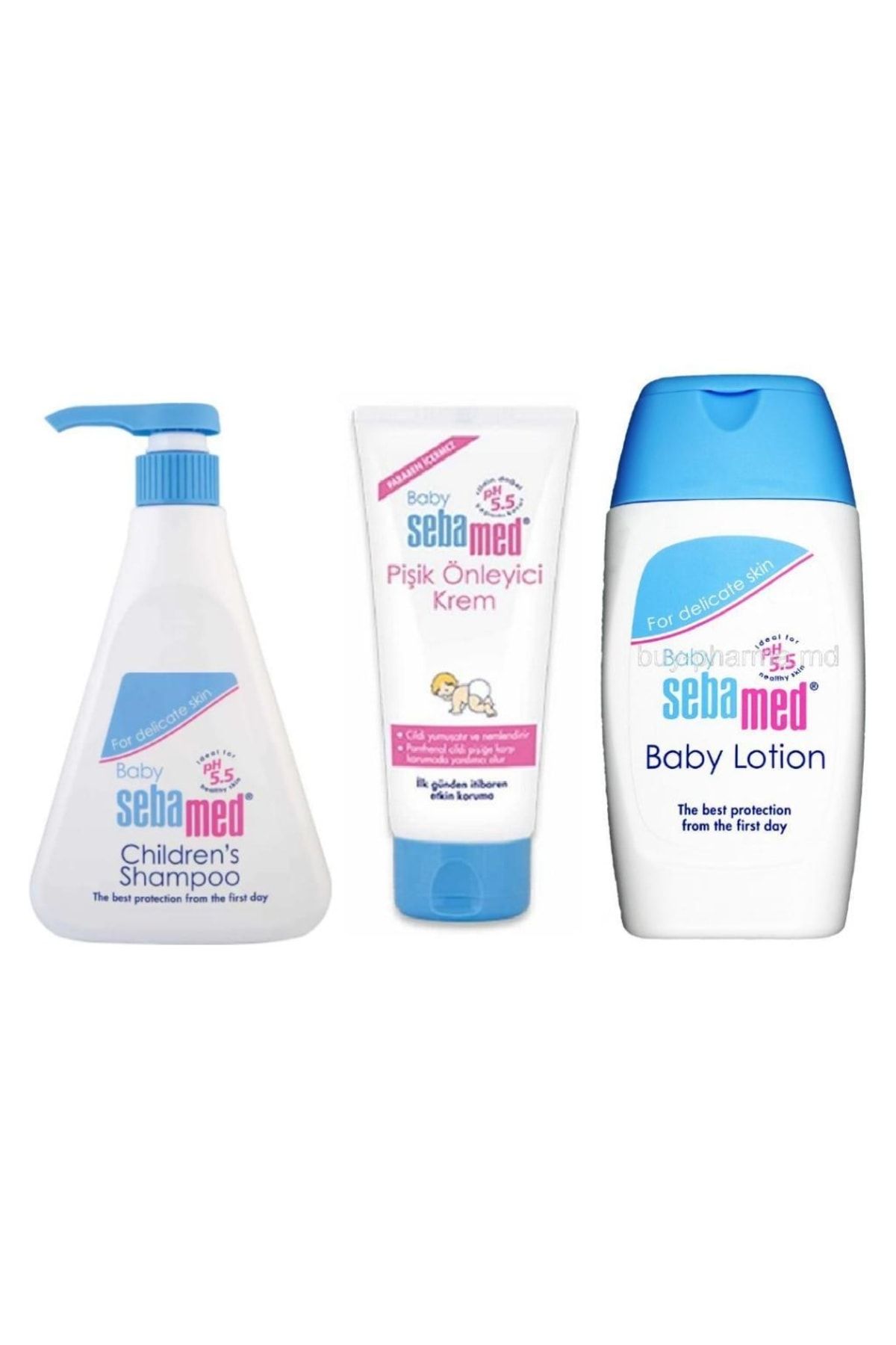 Sebamed Bebek 3'lü Bakım Seti ( Şampuan 500ml - Bebek Losyonu 200ml - Pişik Kremi 50ml )