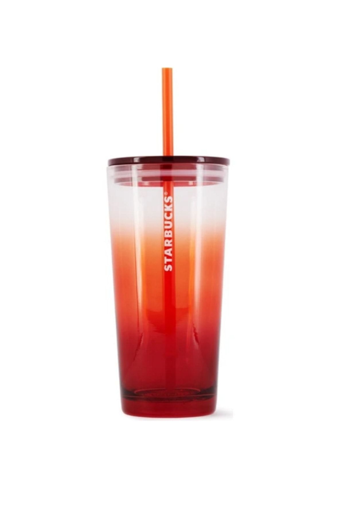 Starbucks ® Kırmızı Turuncu Soğuk Içecek Bardağı 532 Ml