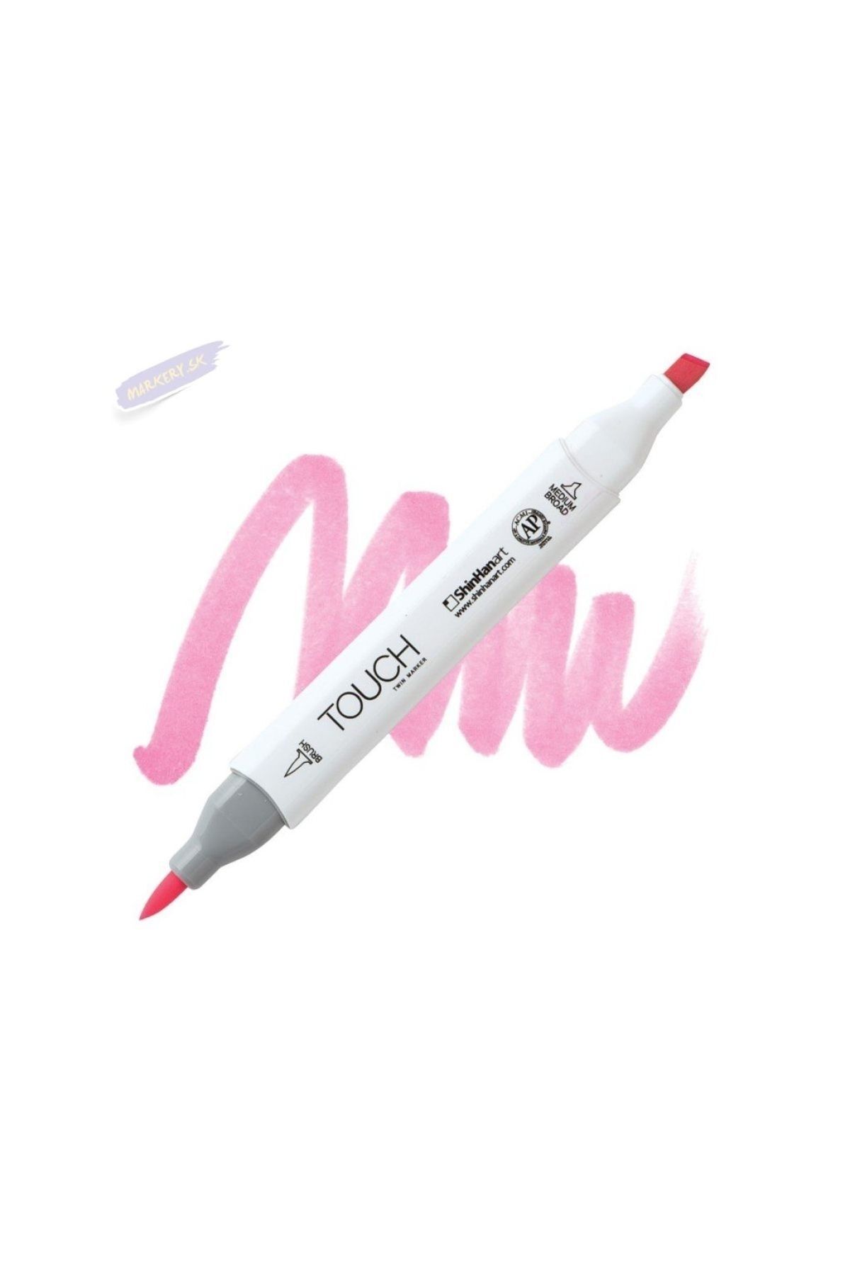 Shinhan Art Touch Twın Brush Pen : Çift Taraflı Marker : Rp17 Pastel Pink