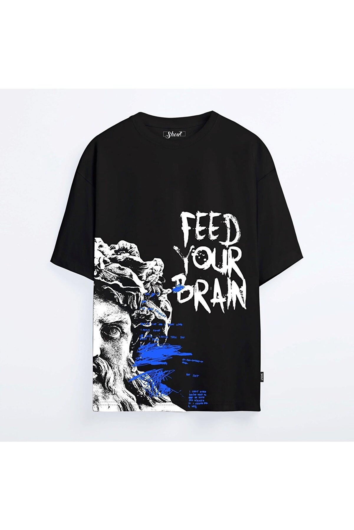 Shout Oversize Limited Edition Feed Your Brain Unisex T-shirt