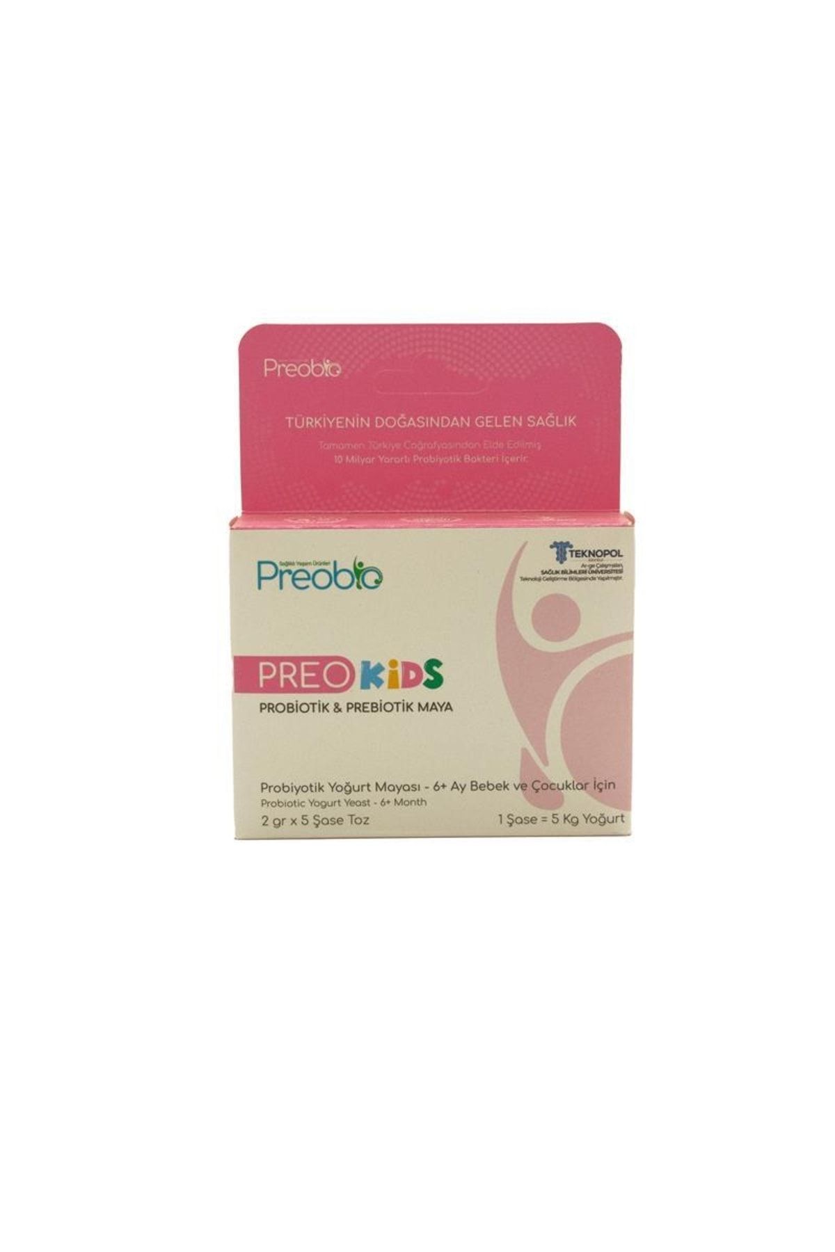 Preobio Preo Kids (PROBİYOTİK) 5 Şase X 2 gr ( Probiyotik & Prebiotik )