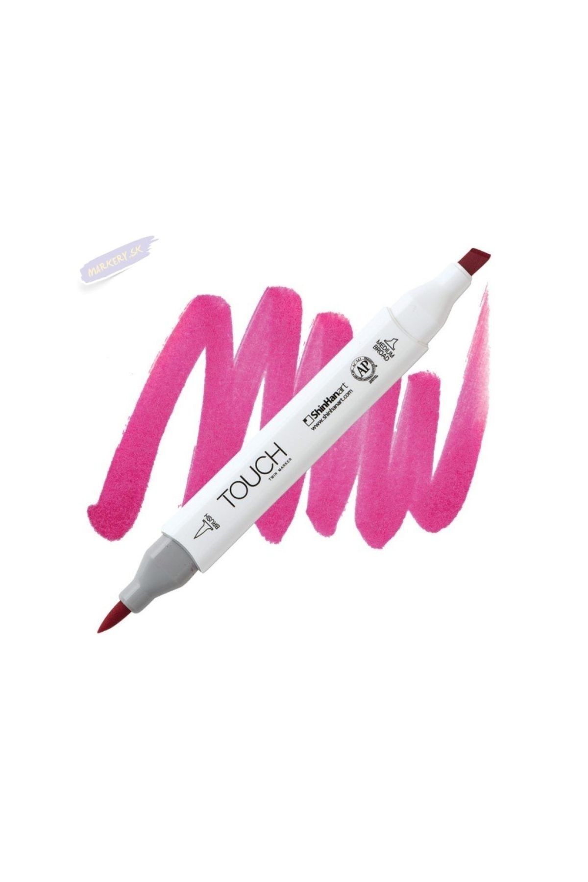 Shinhan Art Touch Twın Brush Pen : Çift Taraflı Marker : Rp292 Magenta Deep