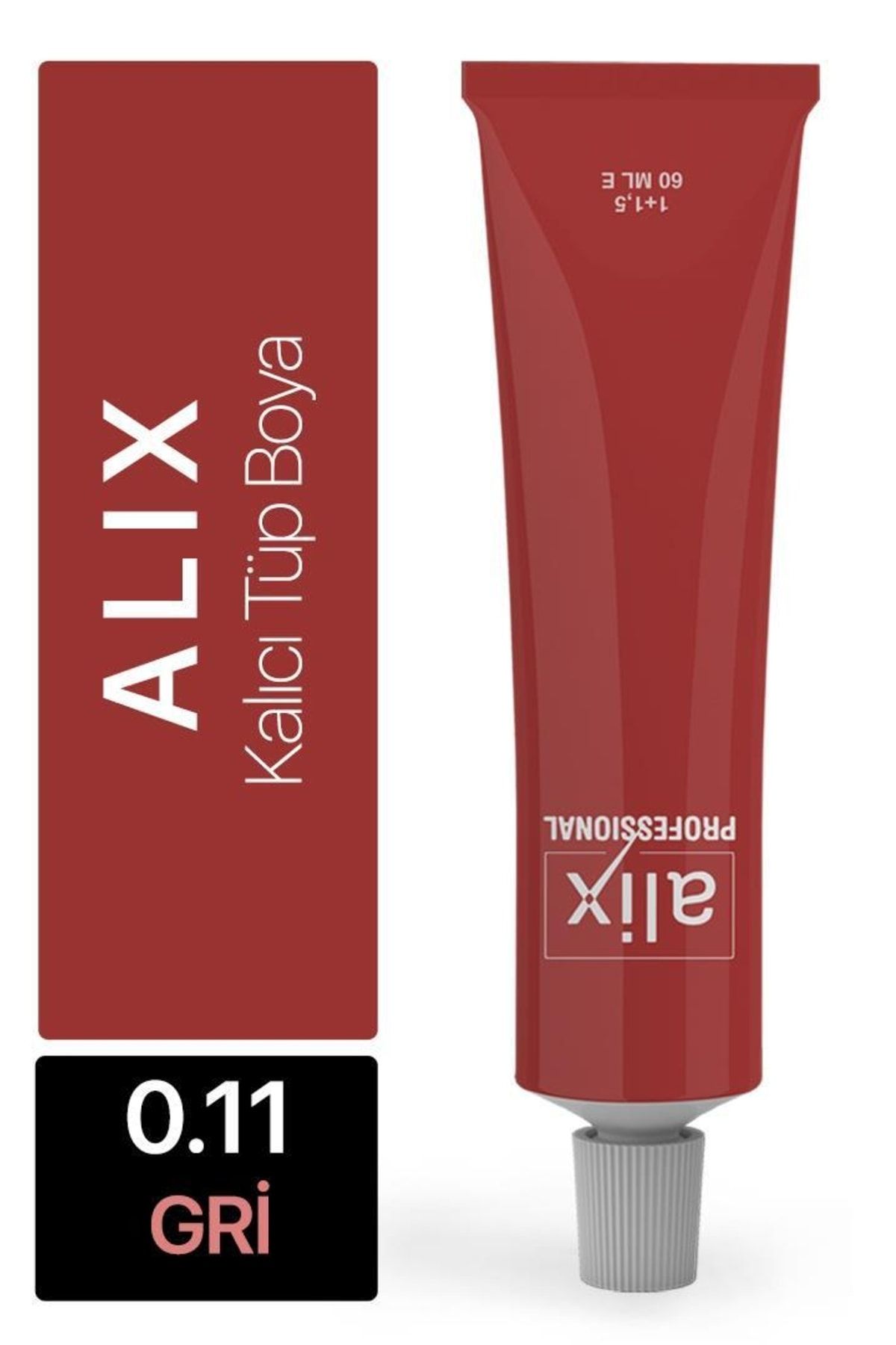 Alix Tüp Saç Boyası 0.11 Gri 60 Ml