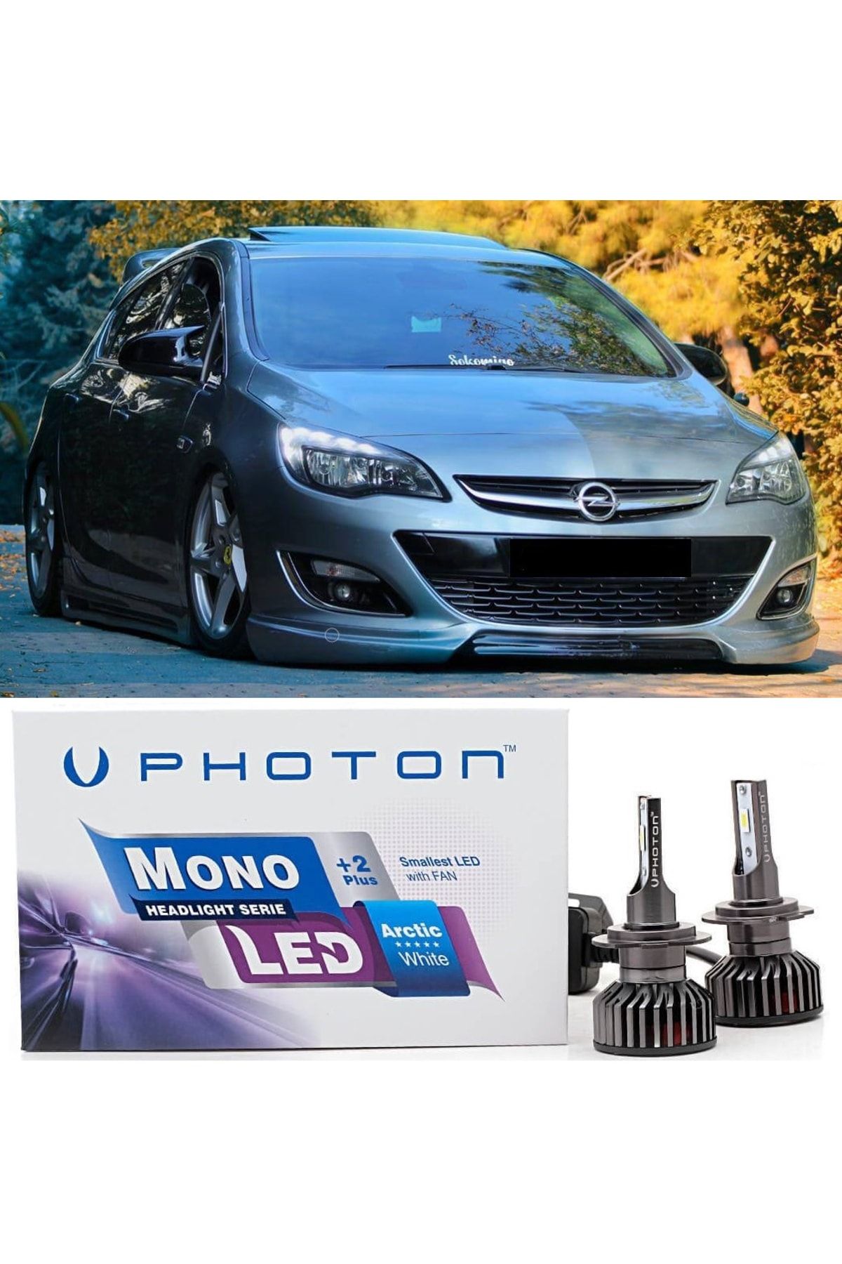 Photon Opel Astra J Için Kısa Far Ampülü Led Xenon Mono H7 2+ Plus Led Headlight Arıza Yakmaz