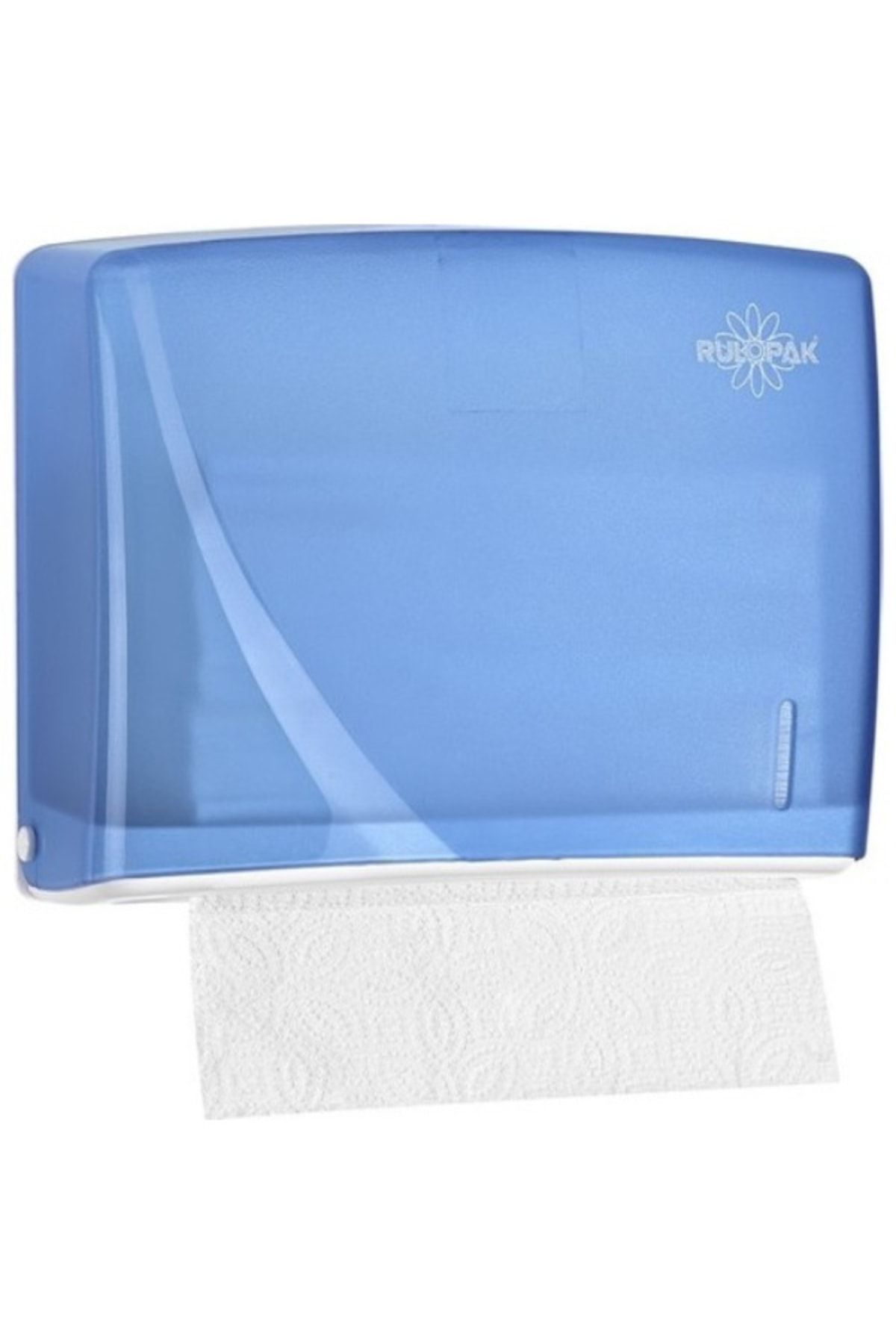 Rulopak Modern Z Katlı Kağıt Havlu Dispanseri 200'lü Transparan Mavi