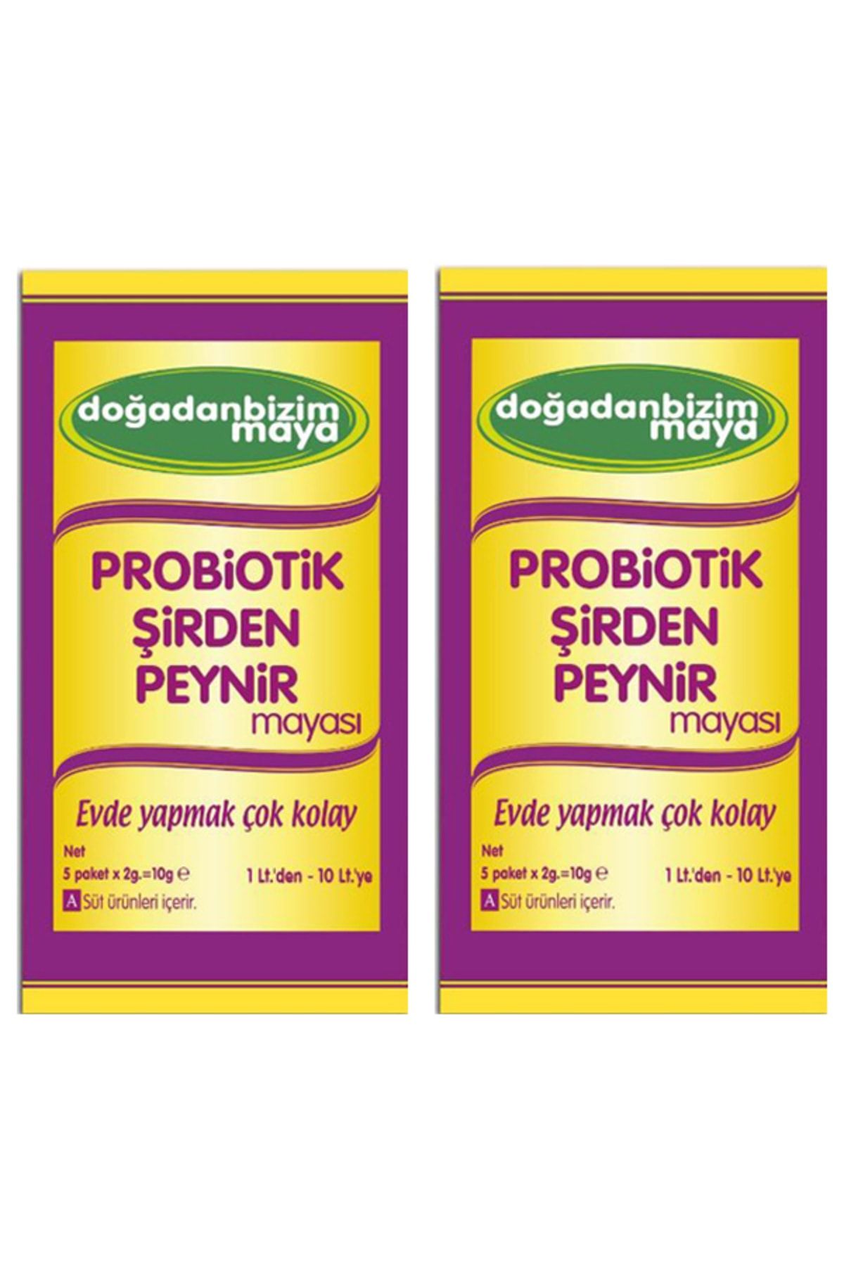 Genel Markalar Probiotik Şirden Peynir Mayası 5 Li Paket - 2 Kutu ( Toz )