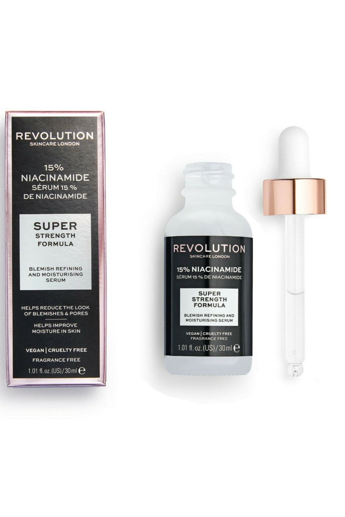 MAKEUP REVOLUTION Skincare Niacinamide 15% Anti Blemish Pore Vegan Serum 30 Ml