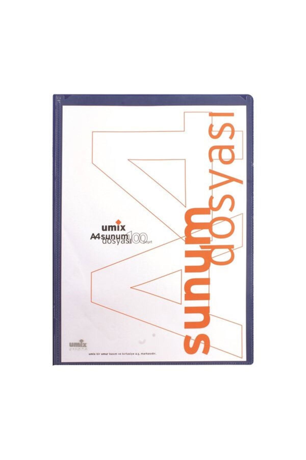 Umix Standart Sunum Dosyası 100lü Lacivert U1107p-la