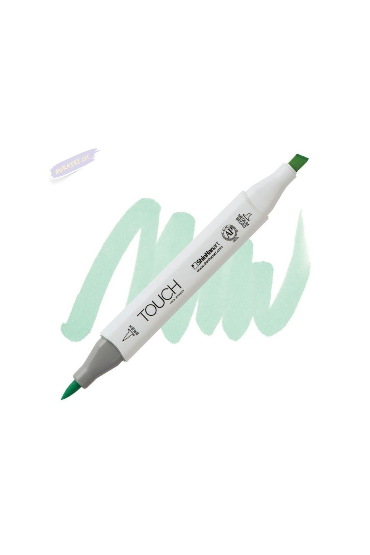 Shinhan Art Touch Twın Brush Pen : Çift Taraflı Marker : Gy172 Spectrum Green