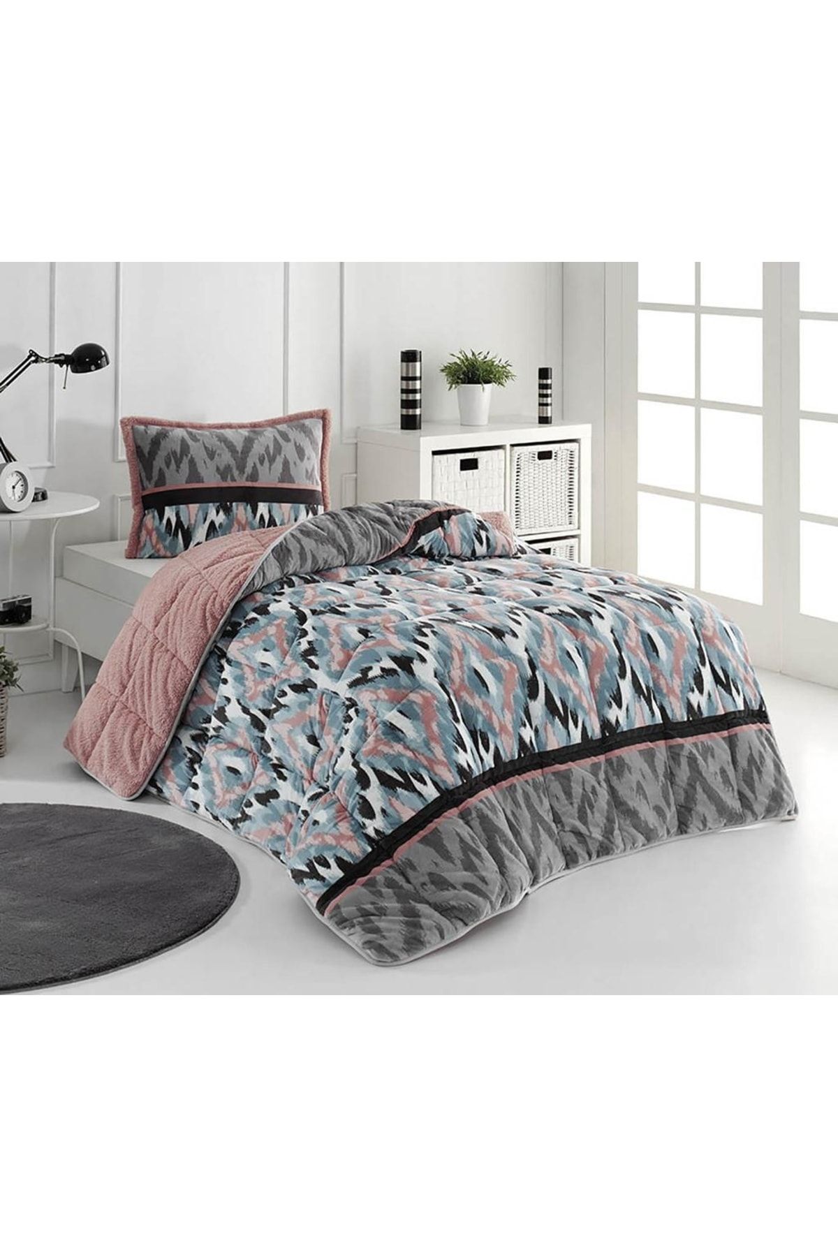 Merinos Comforter Tek Kişilik Multi Renk Yorgan Seti