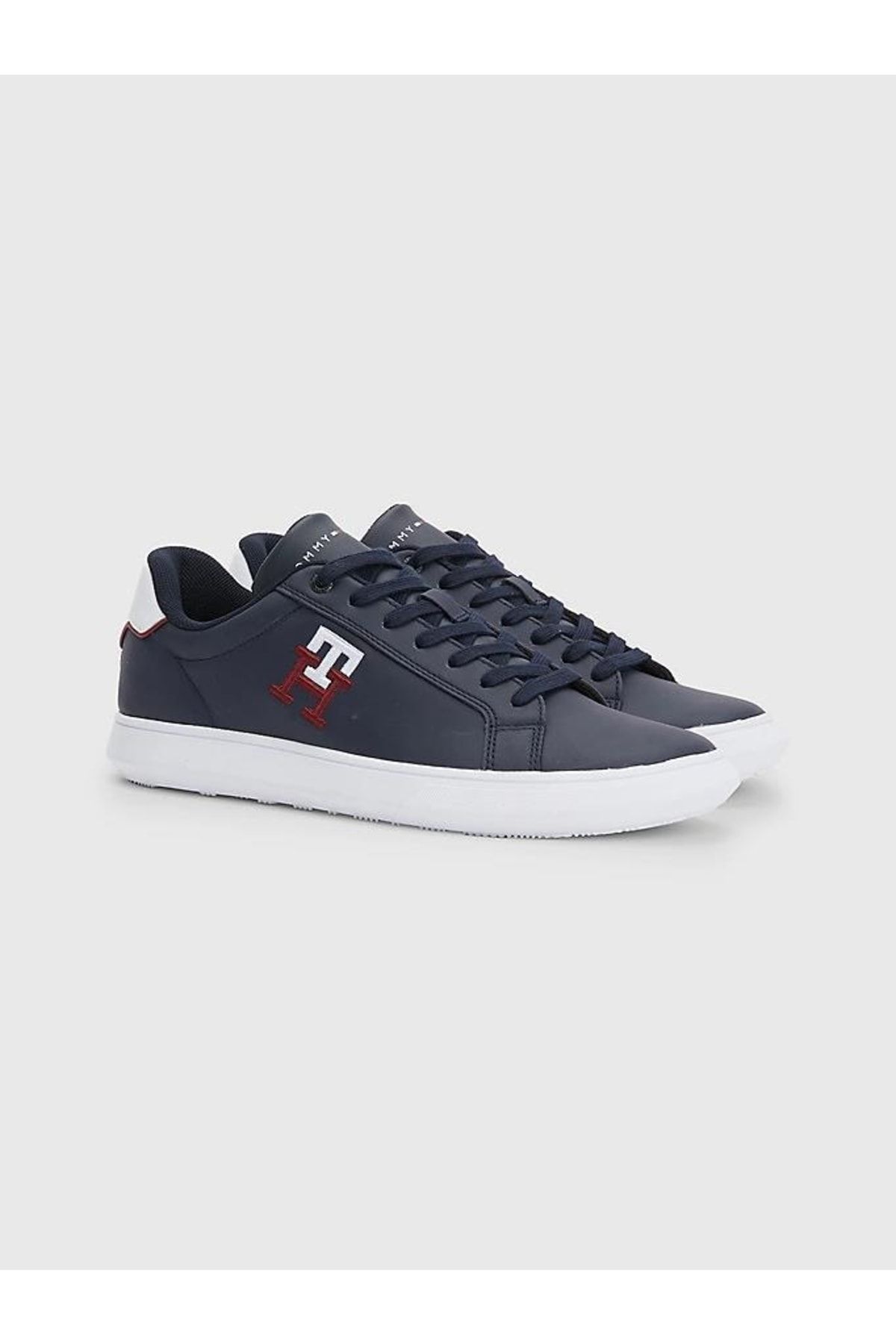 Tommy Hilfiger Lacivert - Cupsole Leather Monogram