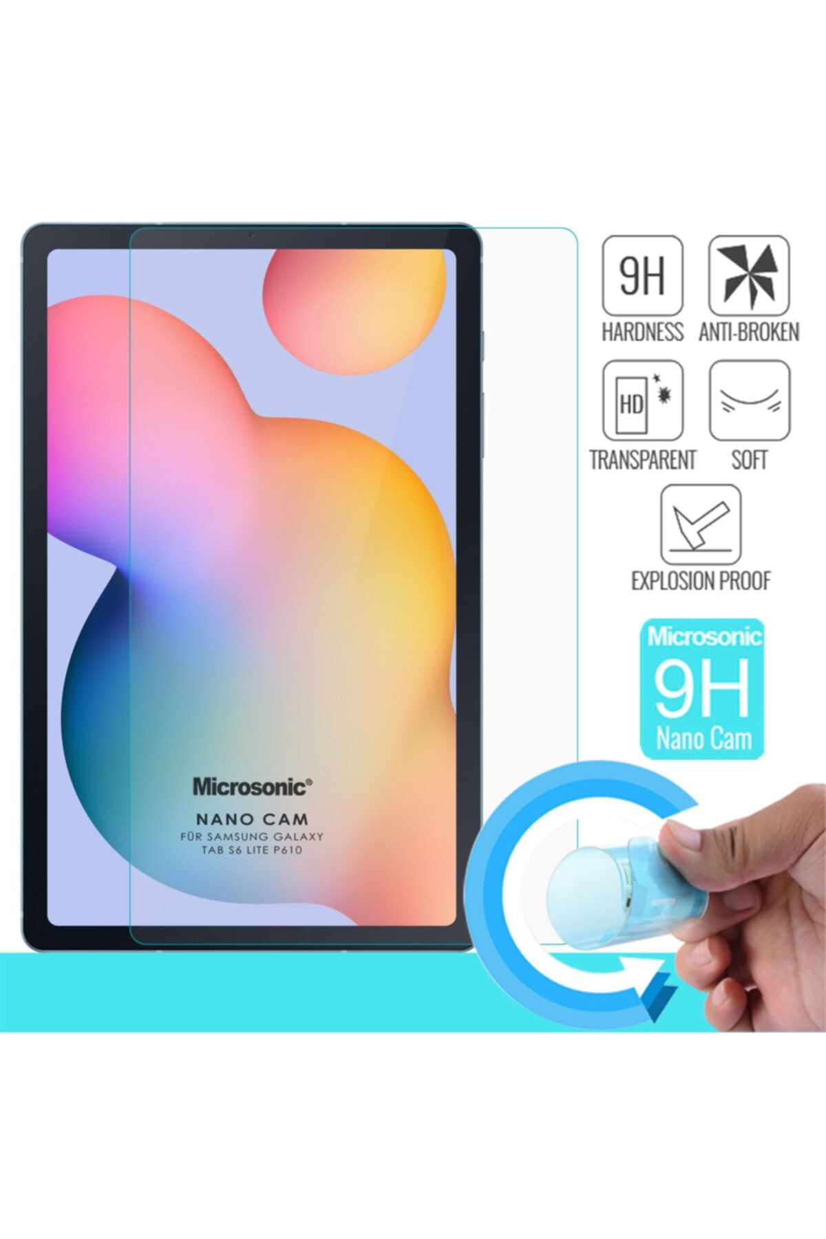 Microsonic Galaxy Tab S6 Lite 10.4" P610 Nano Glass Screen Protector