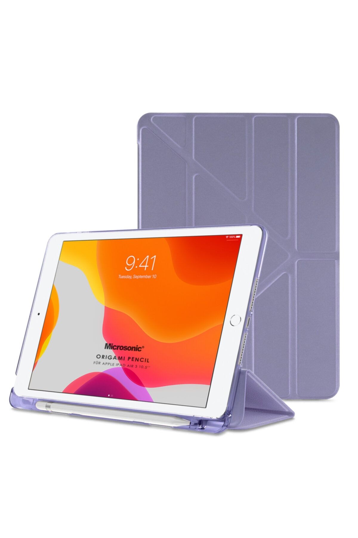 Microsonic Ipad Air 3 10.5'' 2019 Kılıf (a2152-a2123-a2153-a2154) Origami Pencil Lila