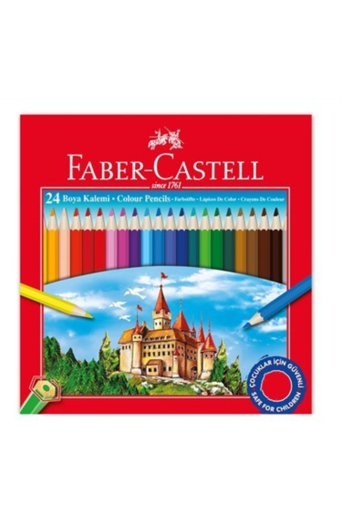 Faber Castell Kuru Boya 24 Lü Uzun
