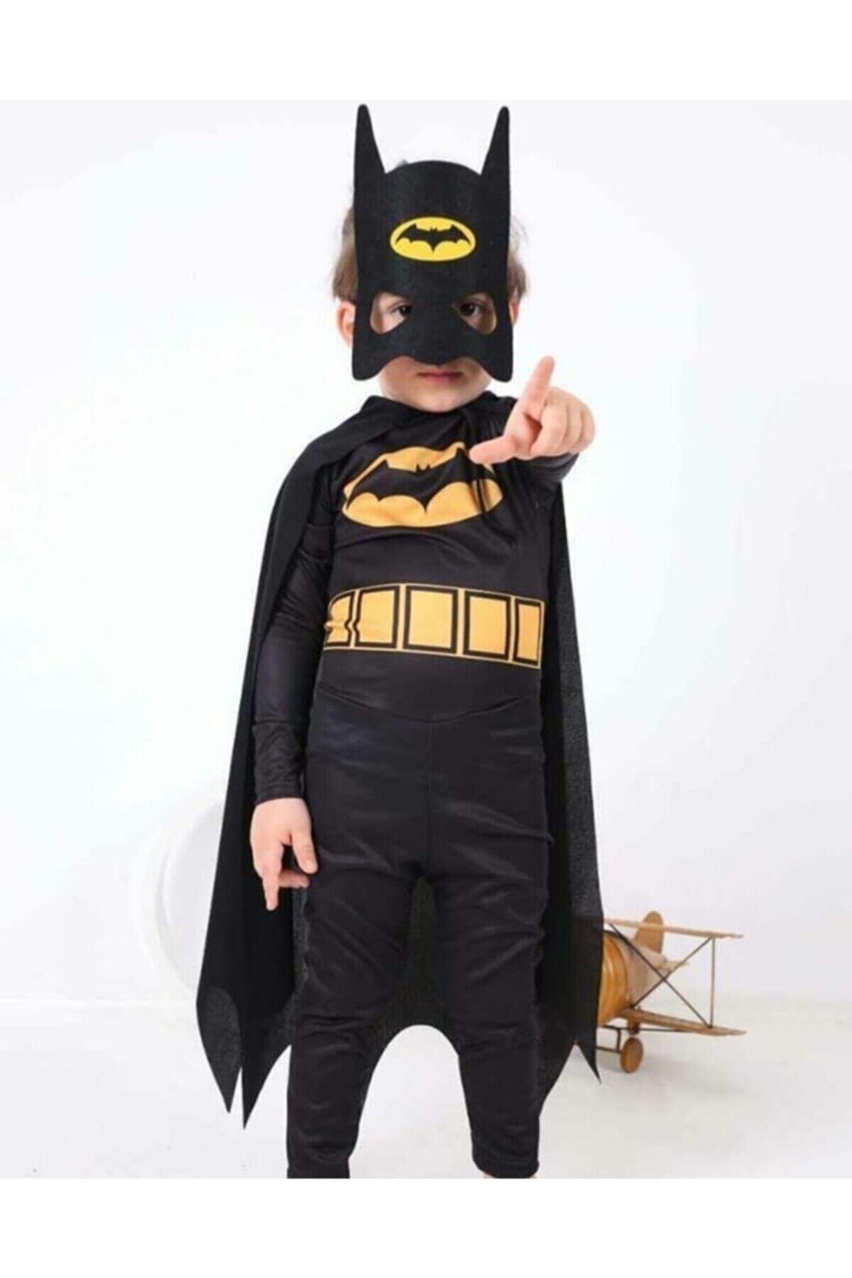 Batman Çocuk Kostümü Maskeli - Pelerinli