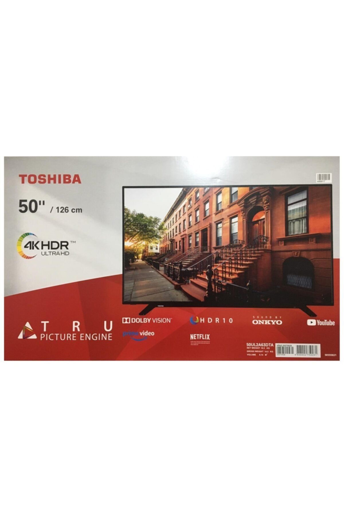 Toshiba 50UL2A63DTA 50" / 127 Ekran Uydu Alıcılı 4K Ultra HD Smart LED TV