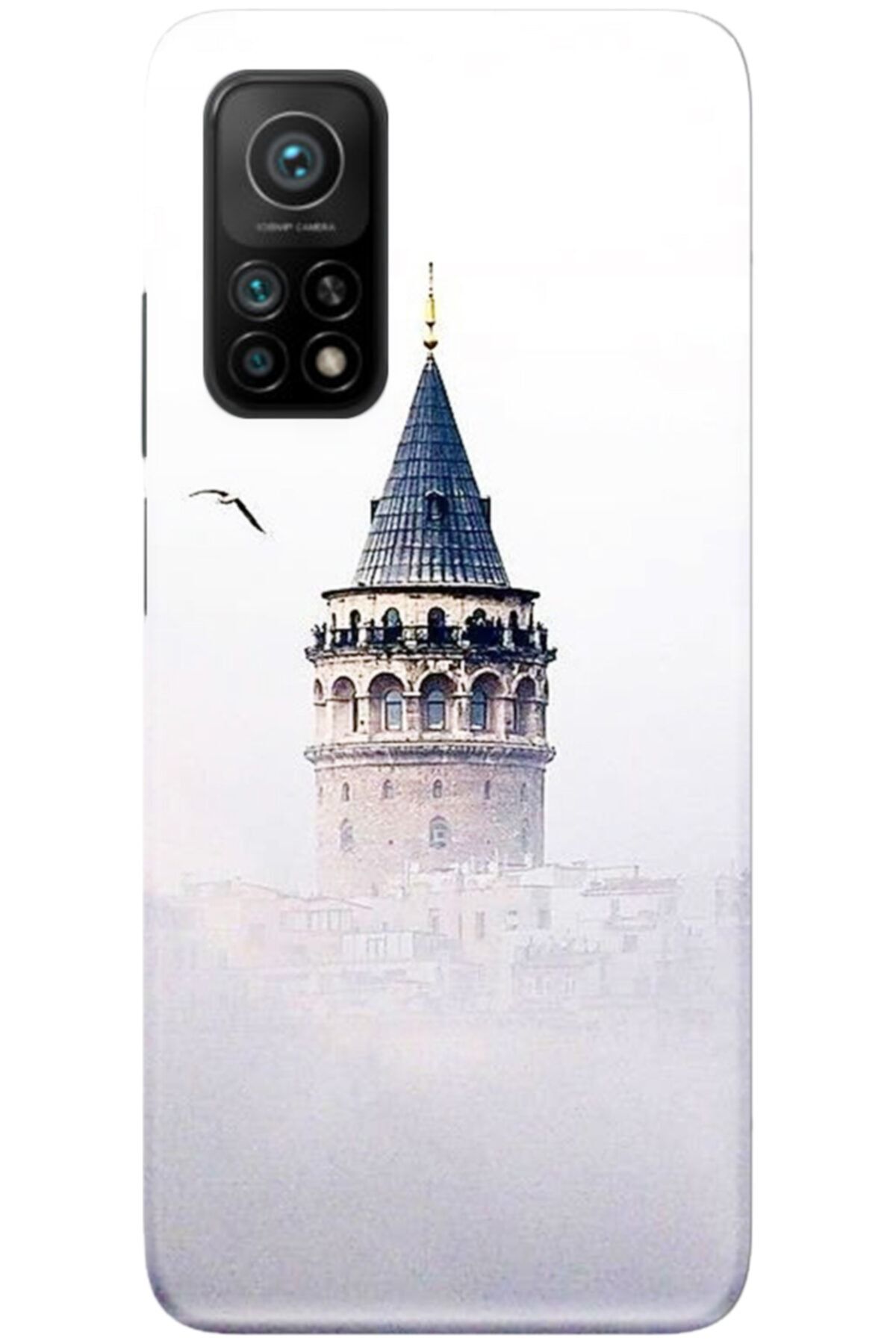 Turkiyecepaksesuar Xiaomi Mi 10t Pro Uyumlu Desenli Kılıf Temperli Ekran Koruyucu Cam