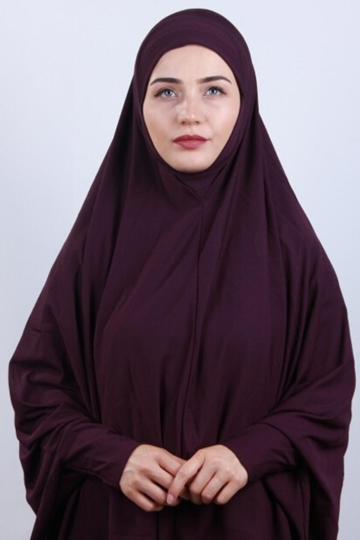 Gül Esarp Eyüpsultan Kadın Mor Peçeli Hijab Şal