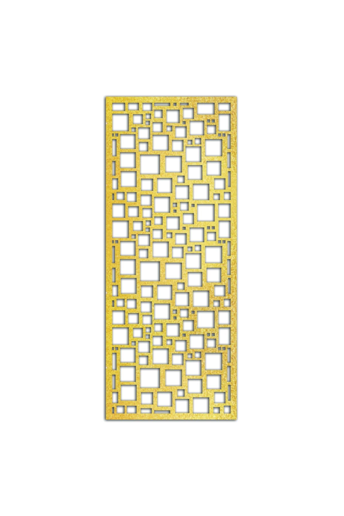 Liar Dekor Liar Ahşap Seperatör (Paravan) - KSP-20 - (18 mm) - (100 cm x 210 cm) - (Gold)