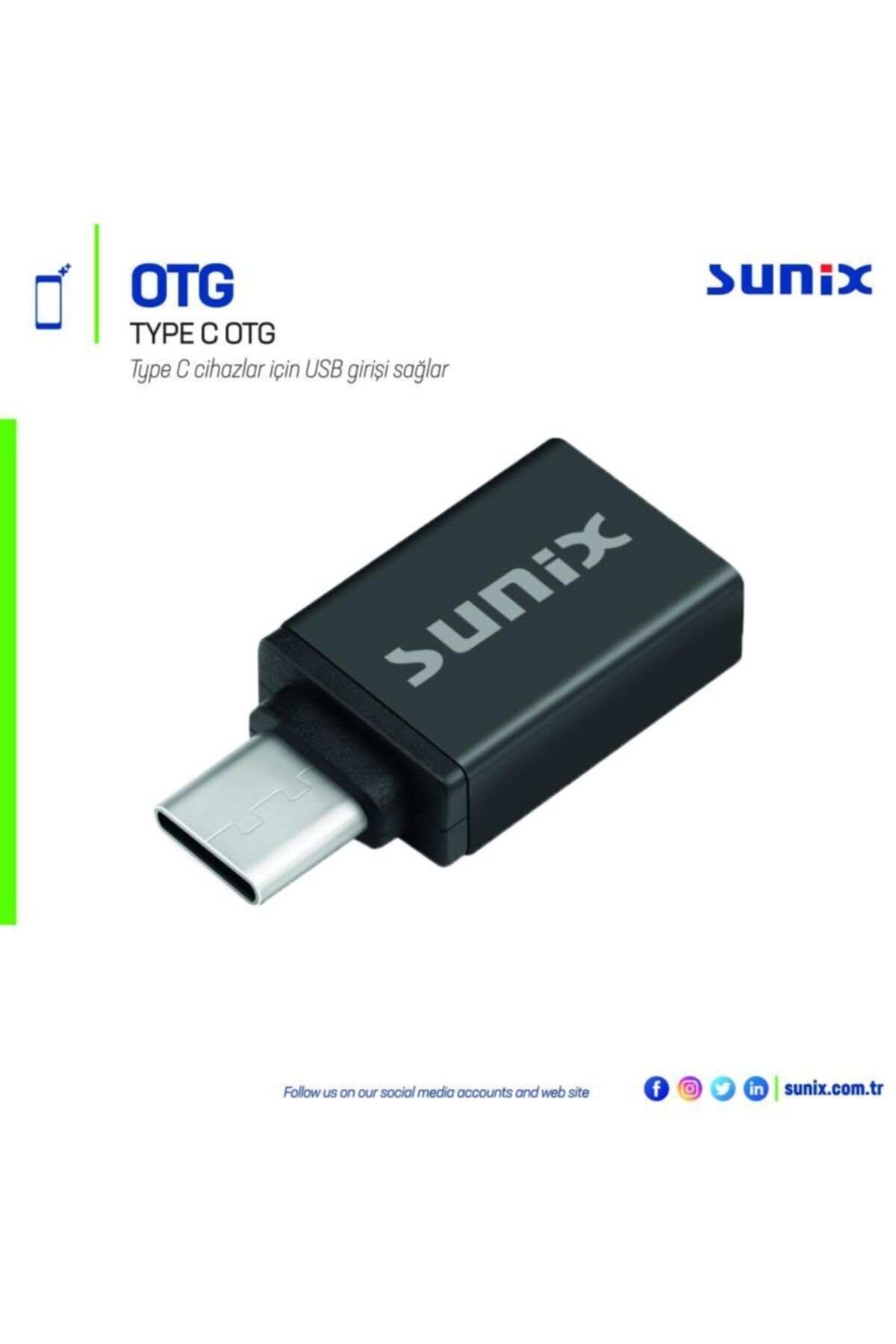 Sunix Micro Usb Type-c Çevirici Dönüştürücü