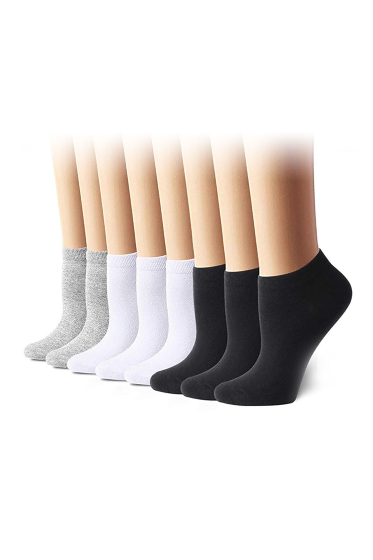 socksbox 9'lu Unisex Pamuklu Patik Çorap