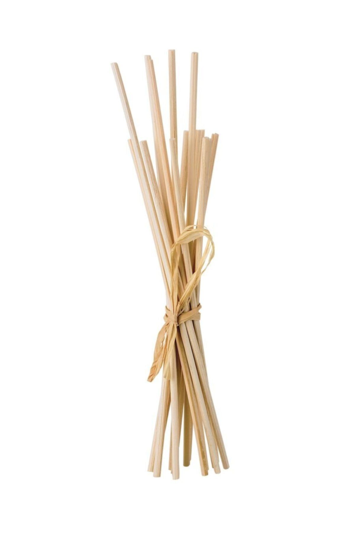 Aker Hediyelik Bambu Koku Çubuğu 120 Adet Ahşap Rattan Koku Çubukları Odun Rattan Çubuk