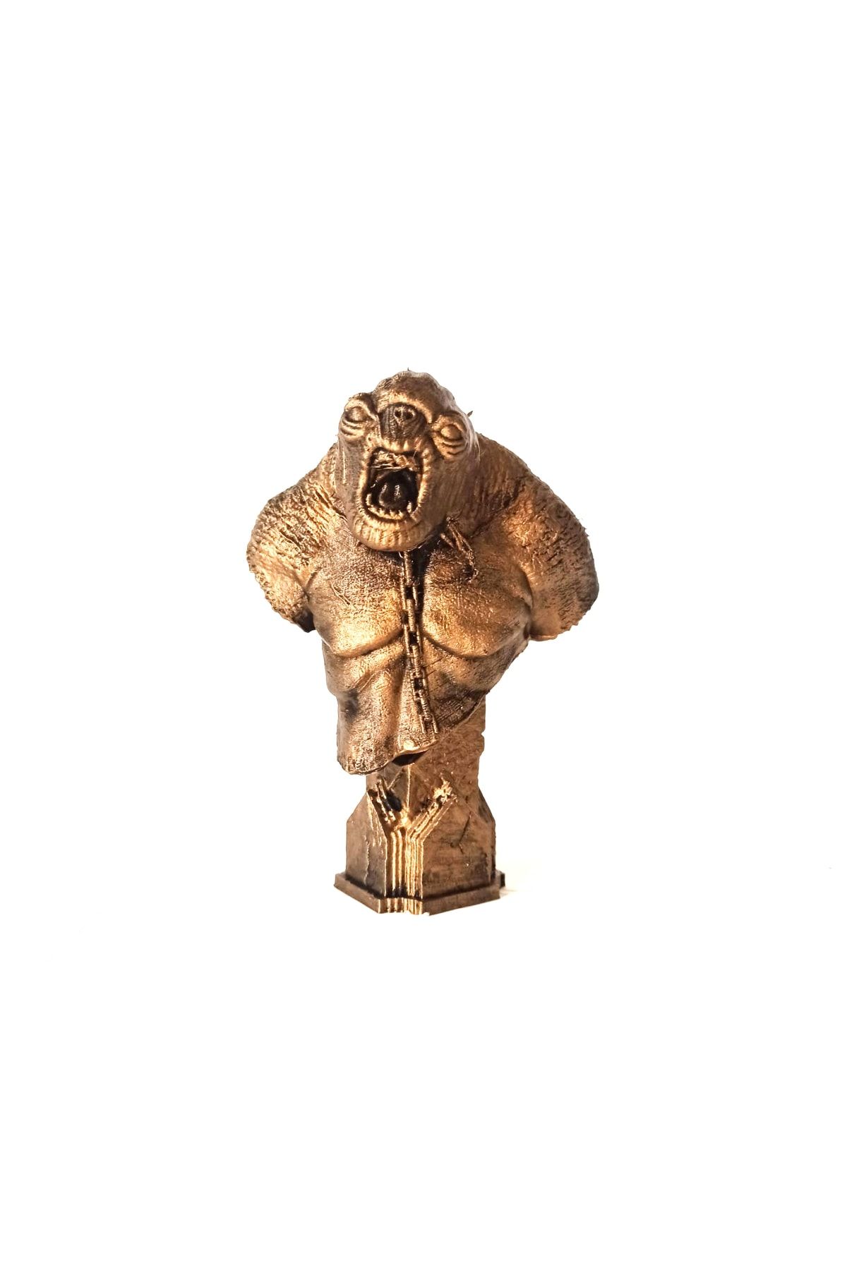 Carbontech 3D Teknolojileri Cave Troll 15cm Yüzüklerin Efendisi Büst Dekoratif Hediyelik Figür Heykelcik