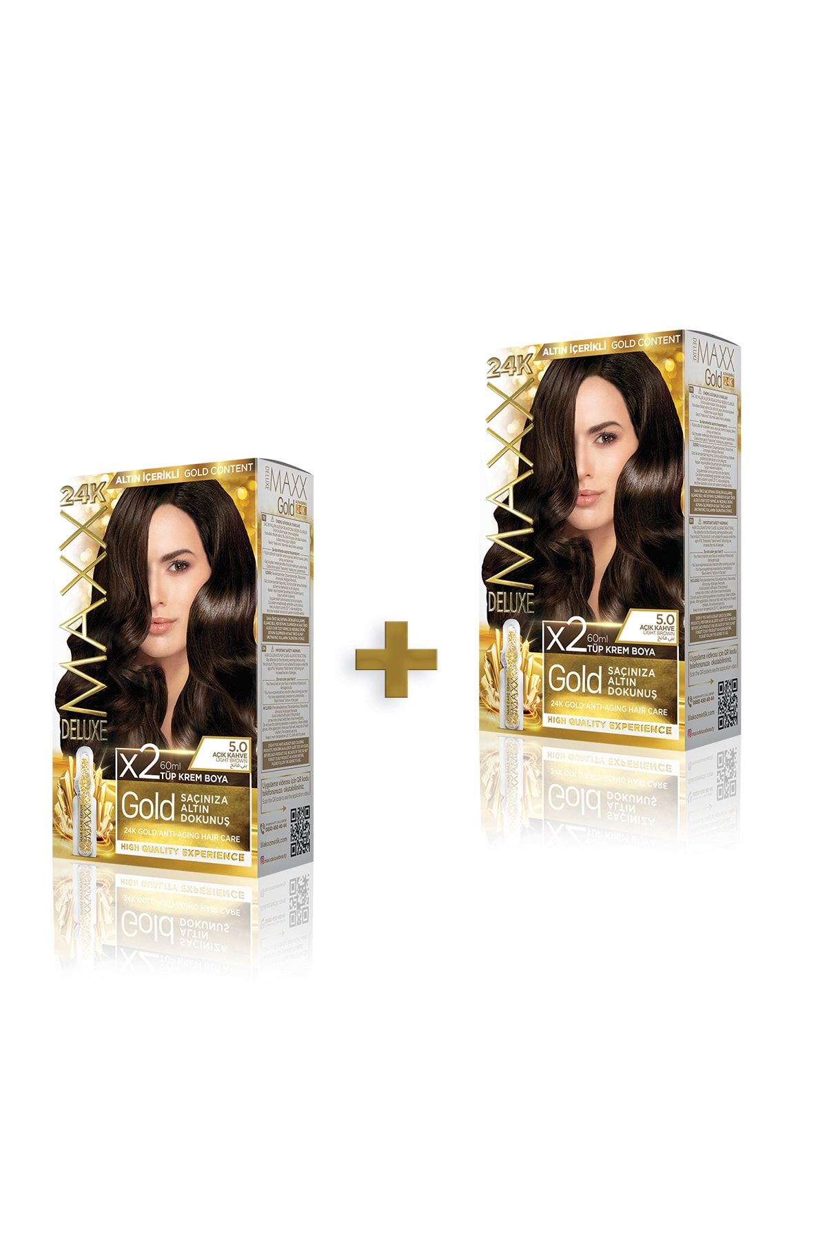 MAXX DELUXE Golden Beauty 5.0 Açık Kahve Set Boya