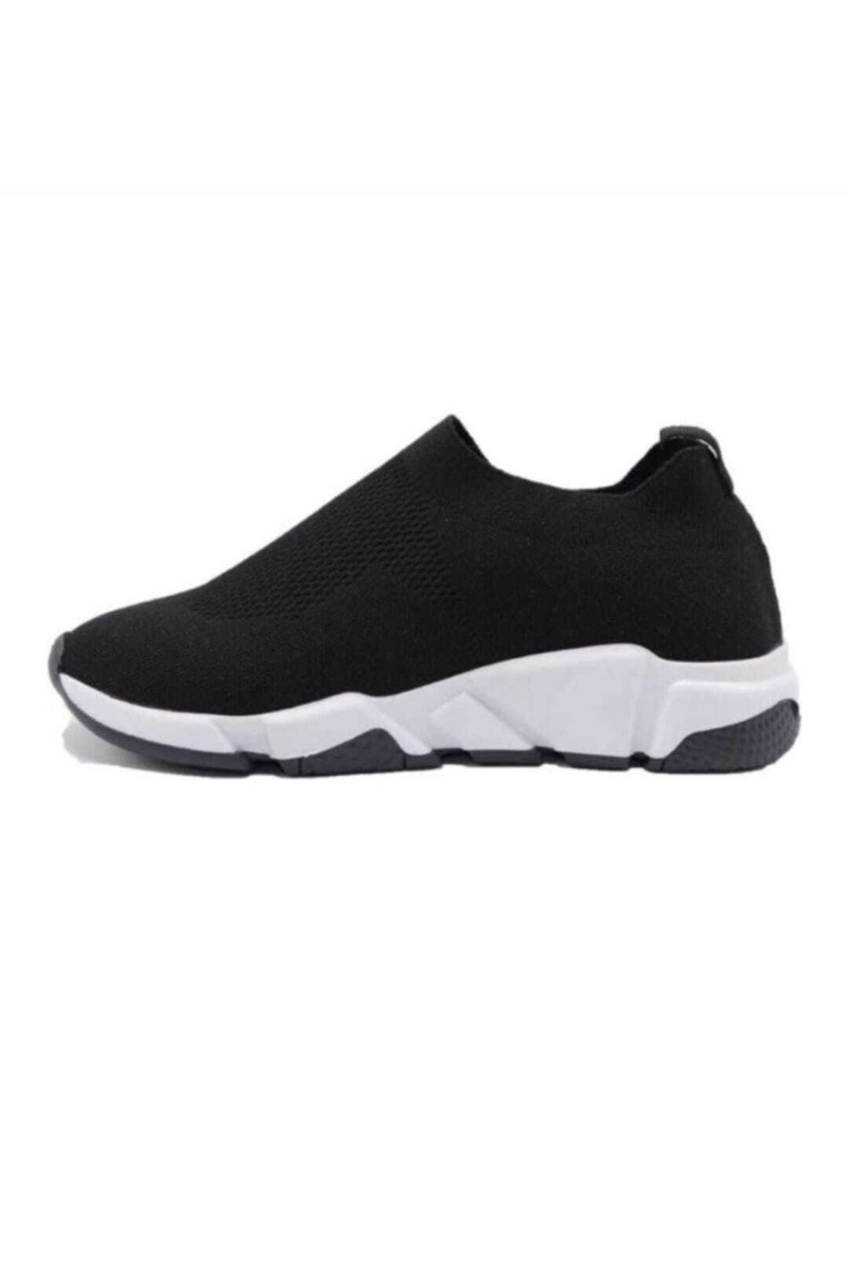 Faymi Shop Siyah Triko Çoraplı  Unisex Sneaker