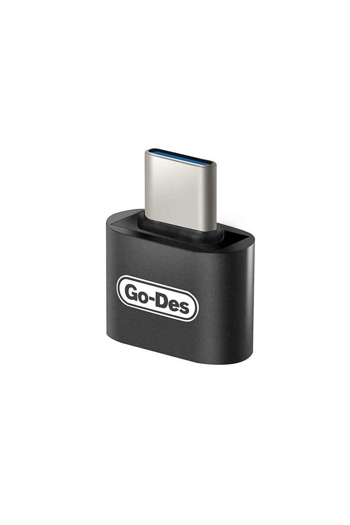 Go-Des Go Des Gd-ct08 Usb To Type-c Otg Adaptör Tak & Çalıştır
