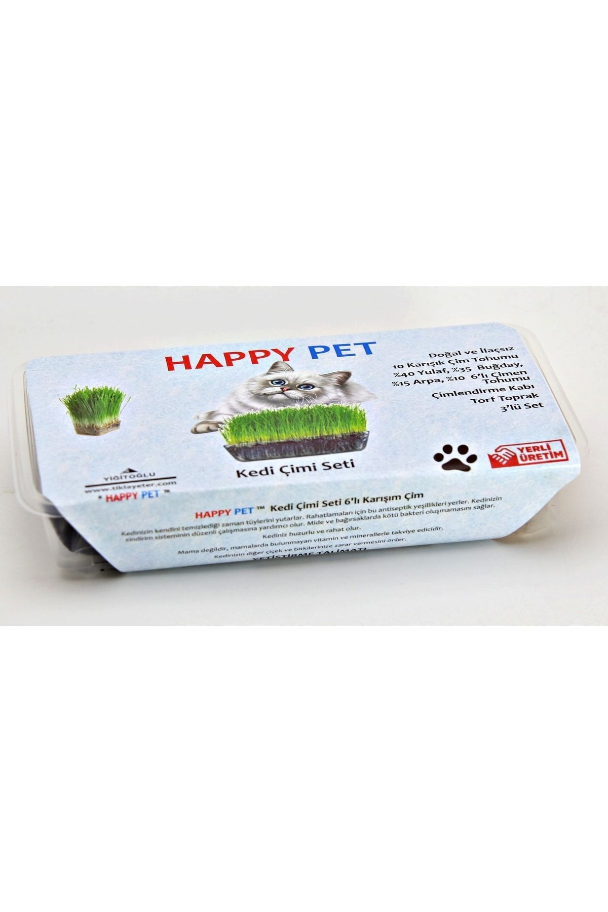 Happy Pet Hamster Çim Seti 100gr Tahıl Karışımı Ek Vitamin Mineral