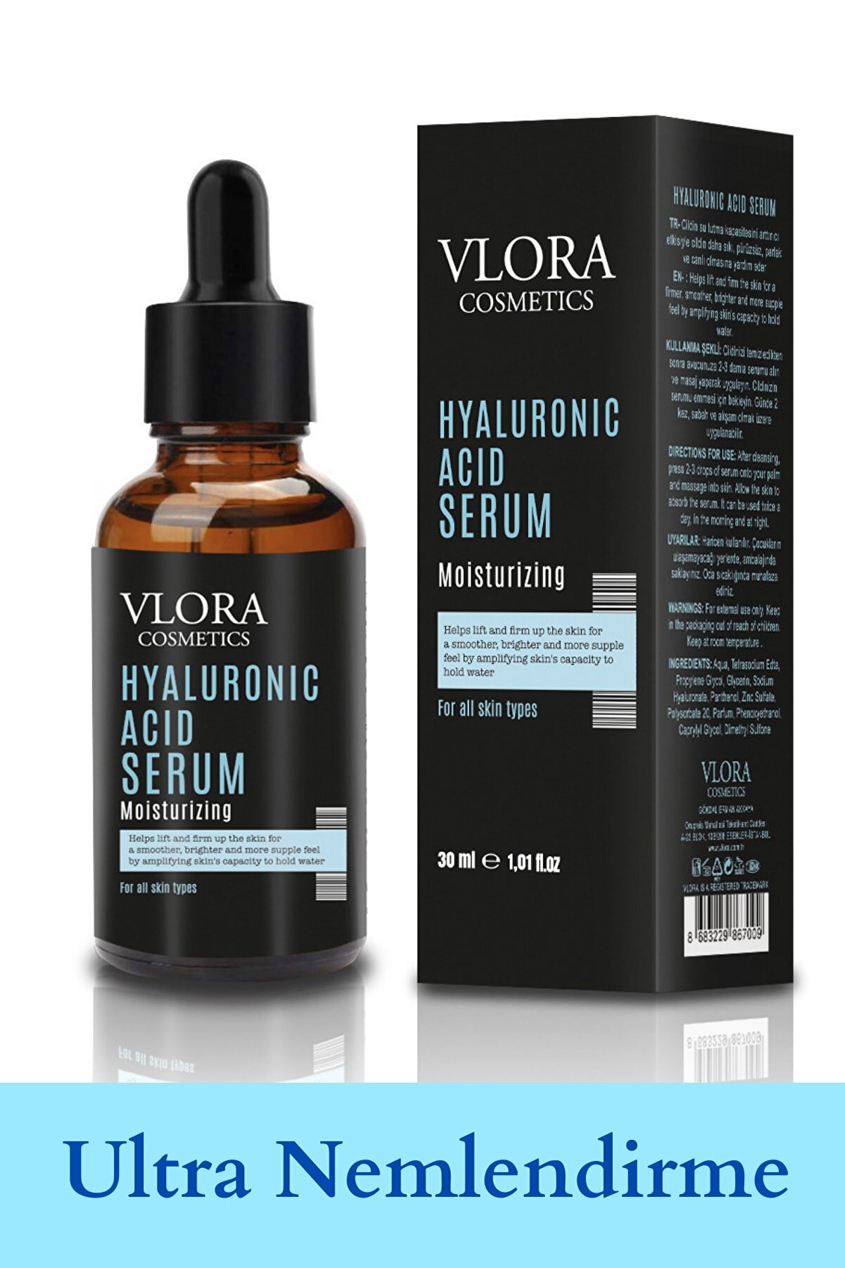 VLORA Hyaluronic Acid Serum Ultra Nemlendirme 30 ml