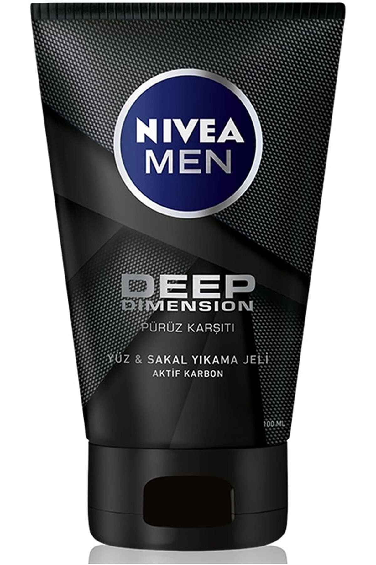 NIVEA Men Deep Pürüz Karşıtı Arındırıcı-temizleyici Yüz  Sakal Temizleme Jeli 100ml