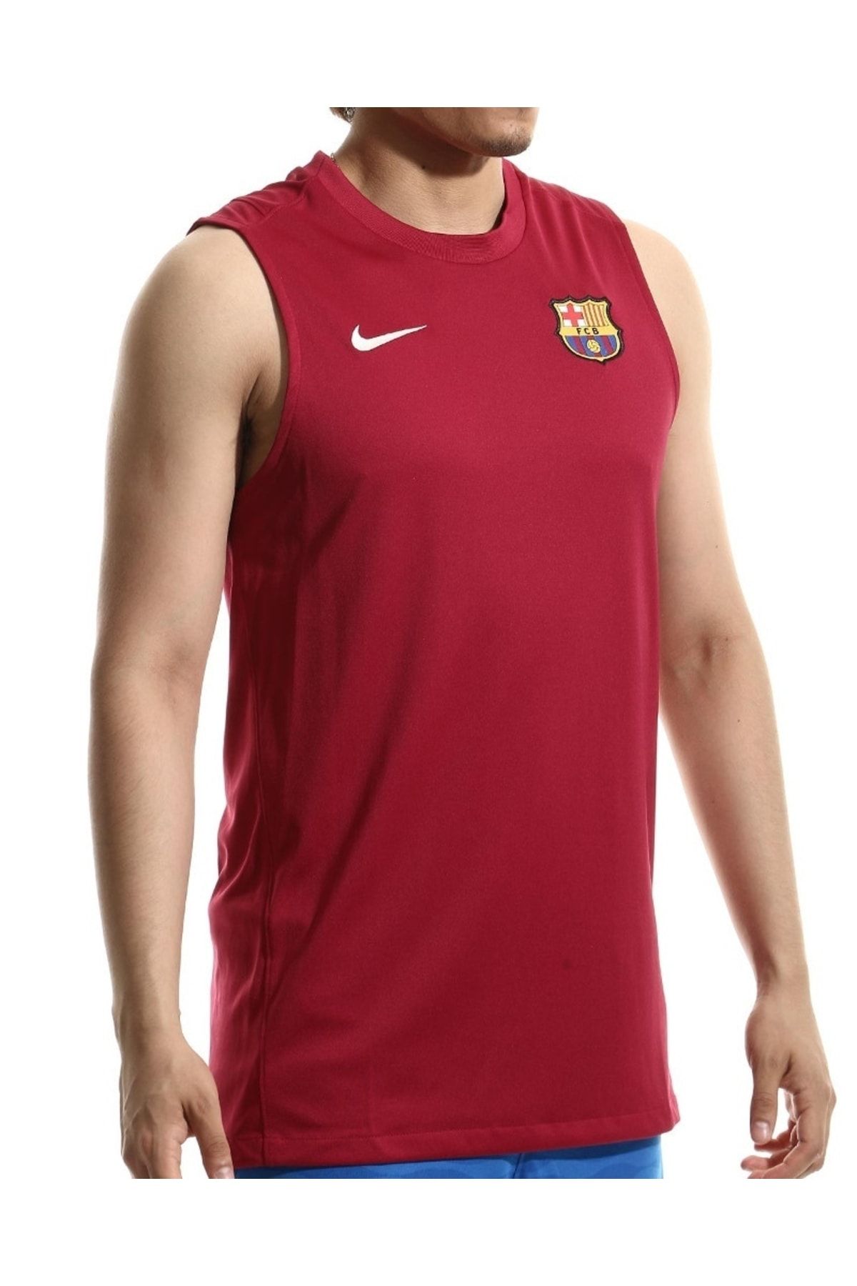 Nike Fc Barcelona Strike Kolsuz Erkek Kırmıız Futbol Forması Dc0630-621