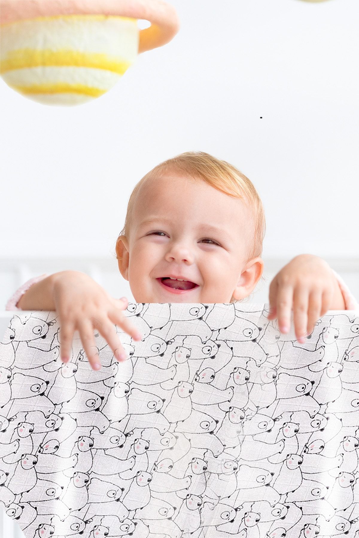 tinylamb 2 Katlı Süper Soft Bebek Müslin Örtü Bebek Battaniyesi Cuddle 100x150 Cm