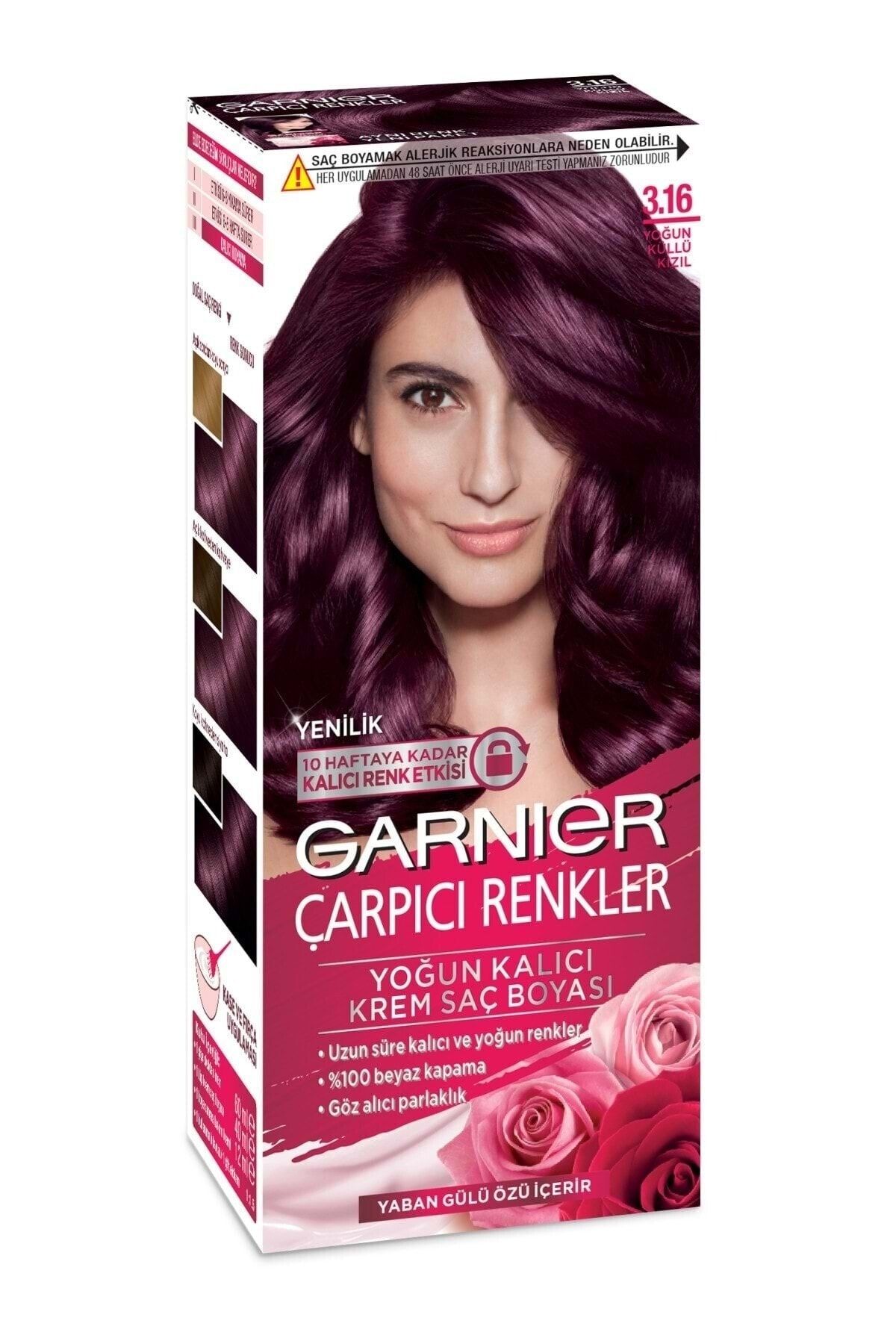 Garnier Çarpıcı Renkler 3.16 Yoğun Küllü Kızıl