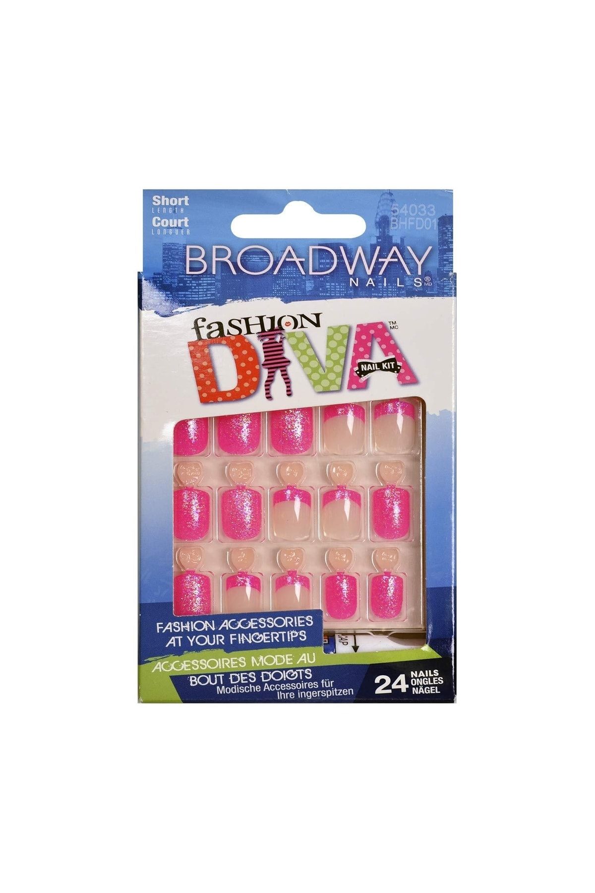 Broadway Nails Broadway Takma Tırnak Seti Tırnak Yapıştırıcılı - Bhfd01 - 731509540338c