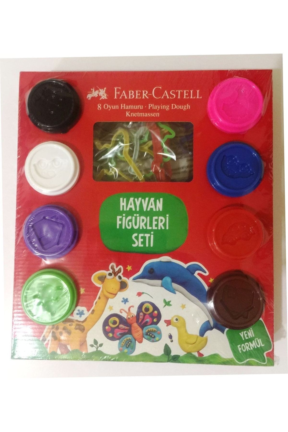 Faber Castell Hayvan Figürleri Oyun Hamuru 8x50