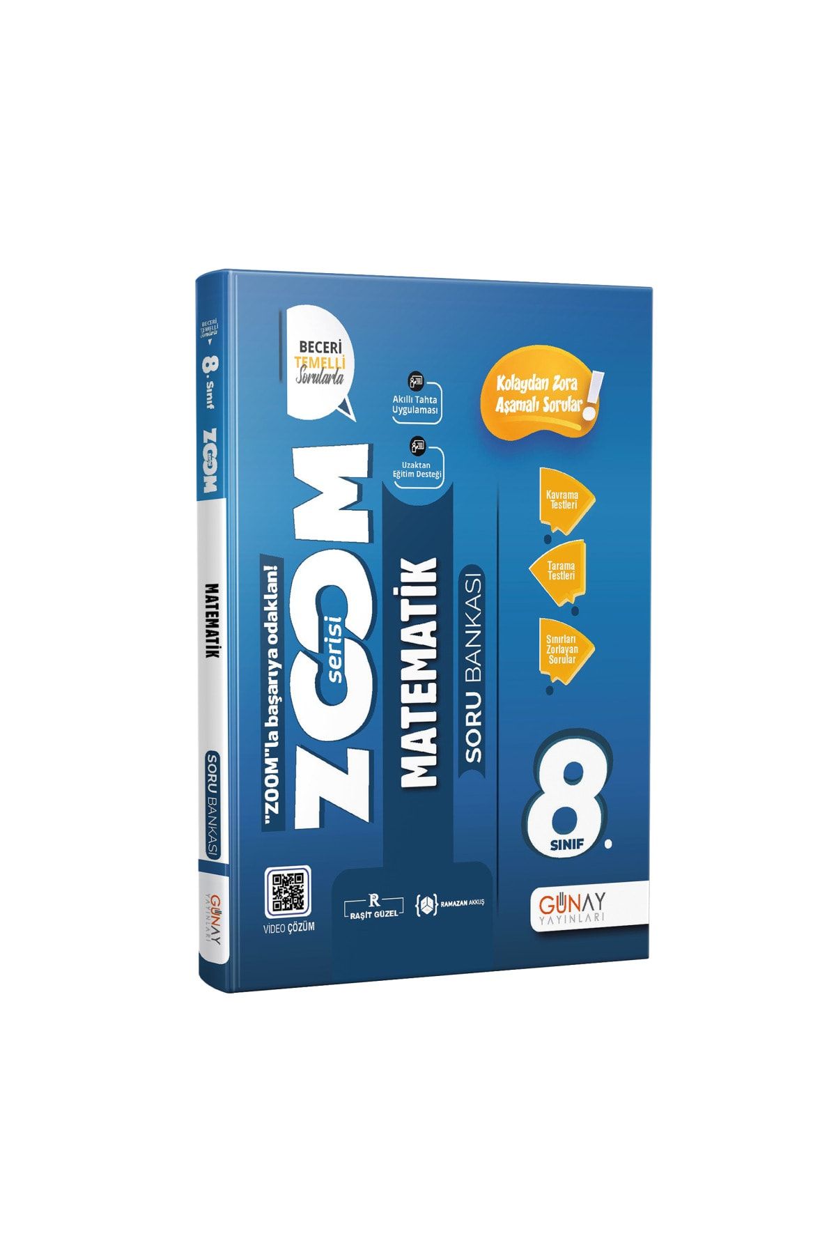Gün&Ay Yayınları Günay 8.sınıf Lgs Zoom Matematik Soru Bankası Video Çözümlü - 2021 Lgs Kitapları