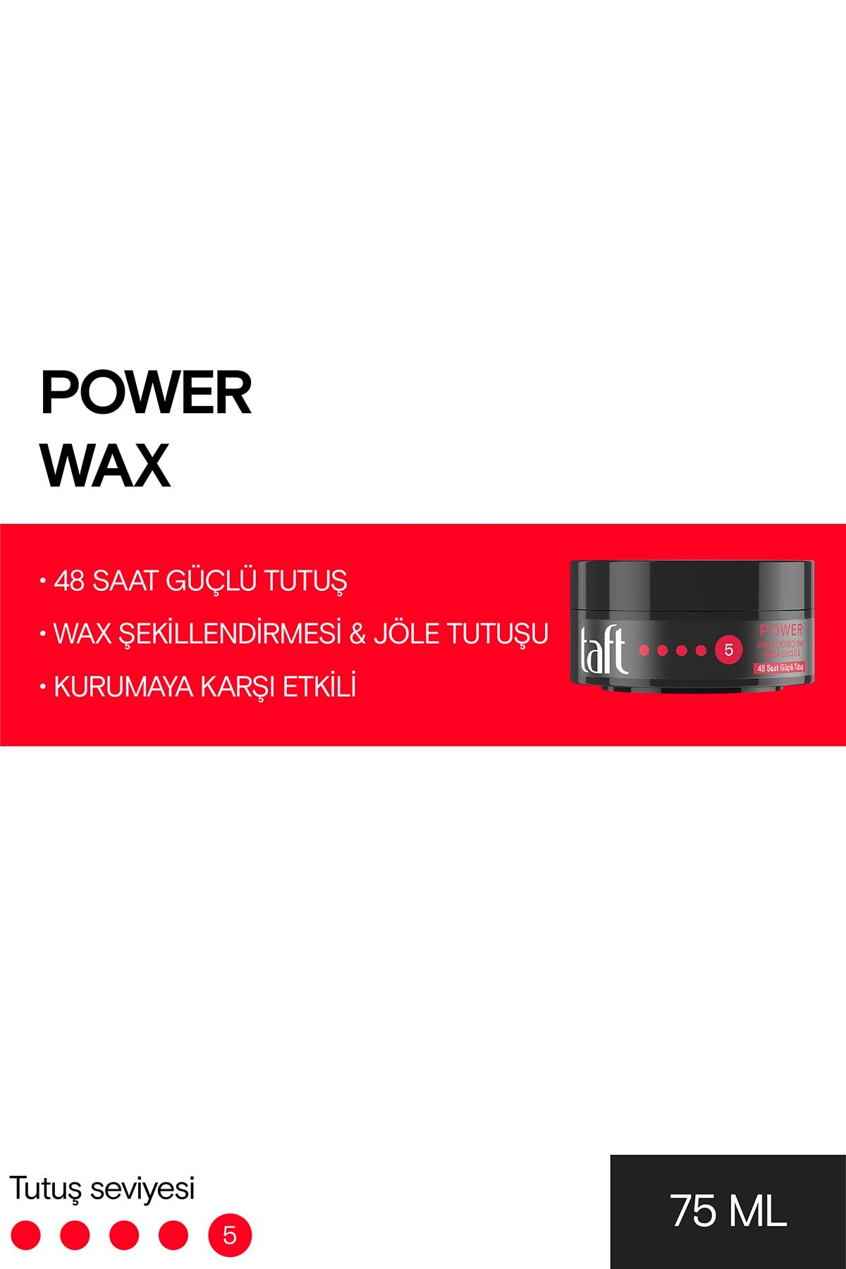 Taft Wax Power 75ml