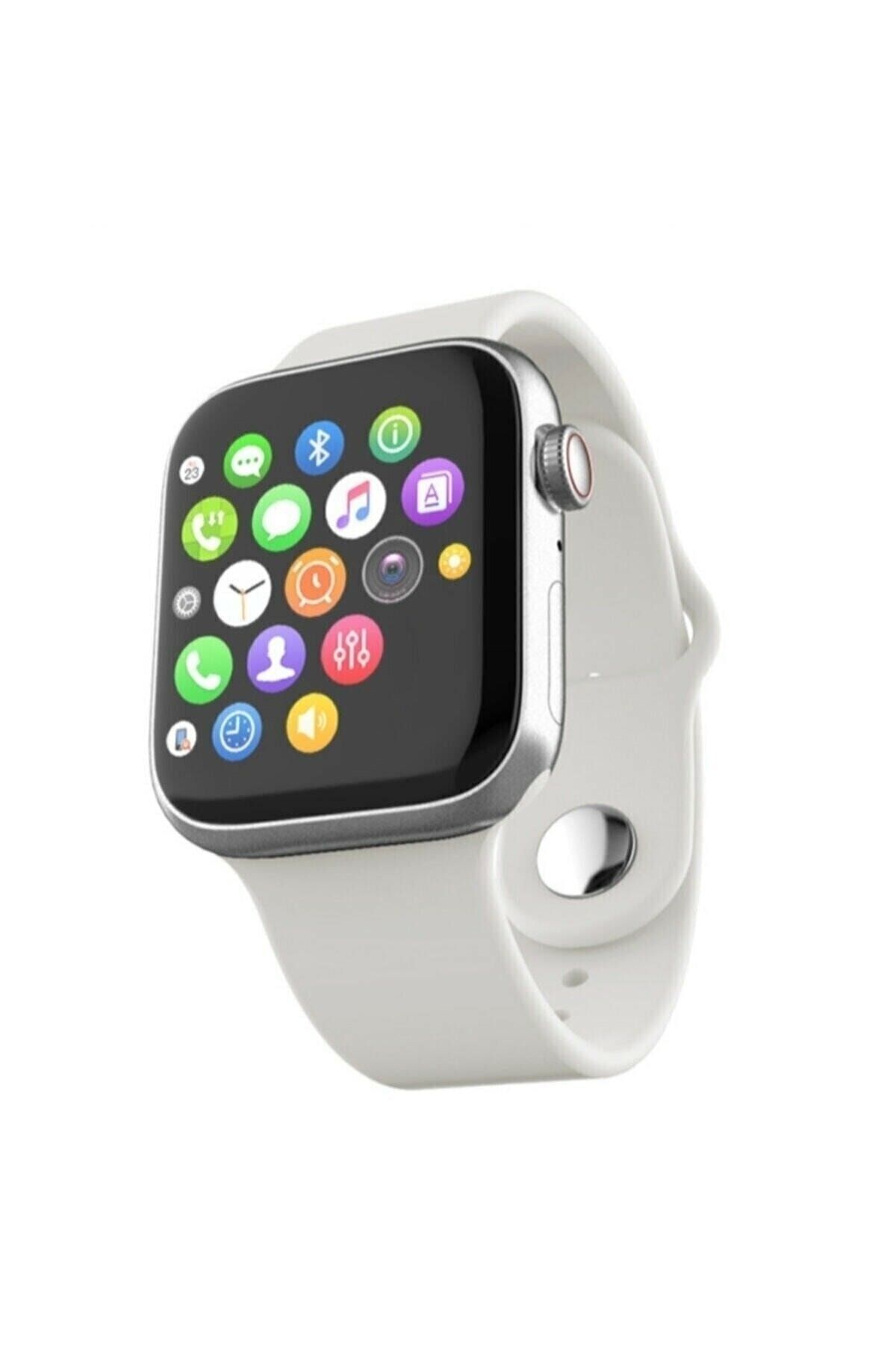 pazariz Watch 7 Series Akıllı Saat Yeni Nesil Şık Tasarımlı Beyaz
