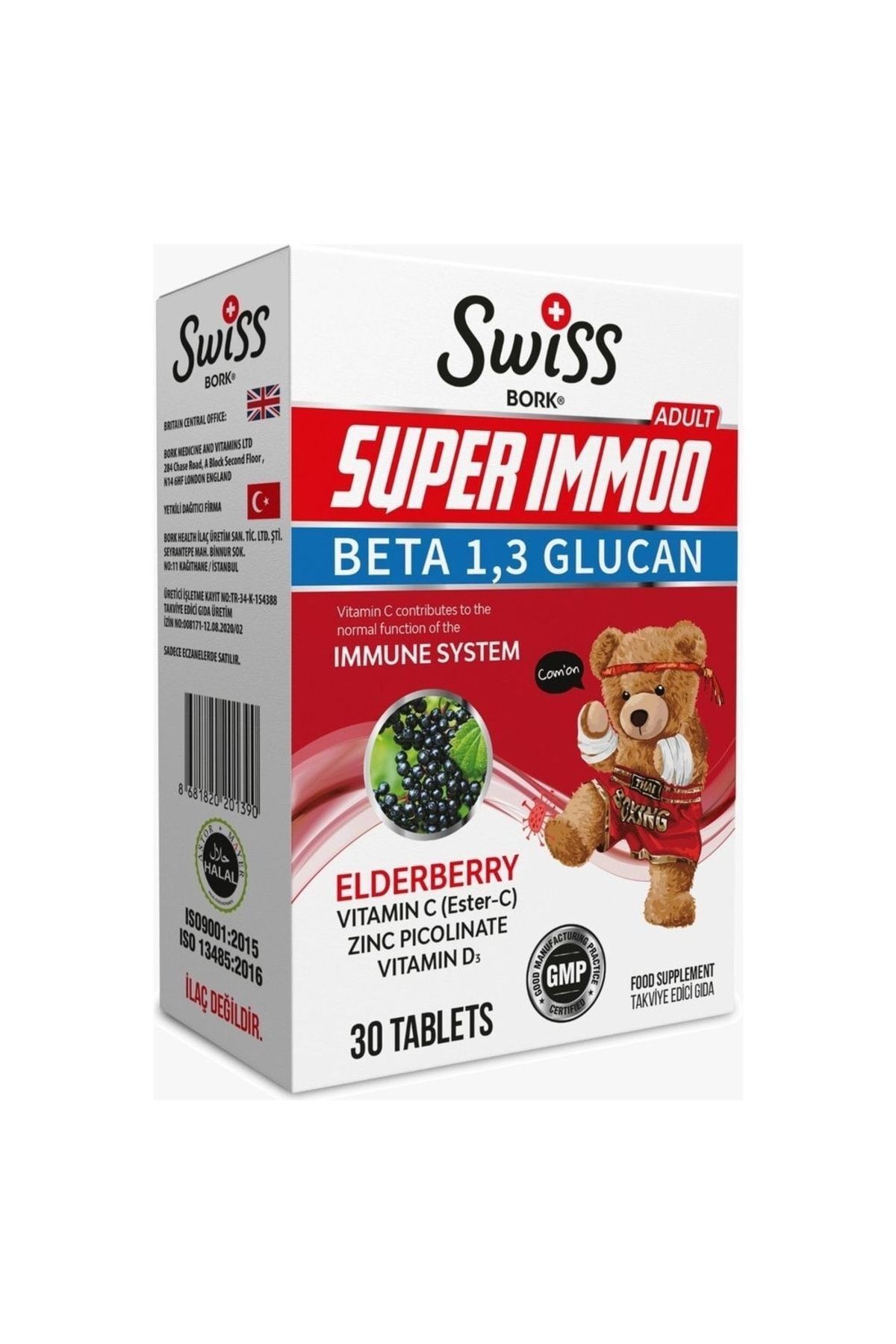 SWISS Super Immo Beta Glukan C- D Ve Çinko Katkılı