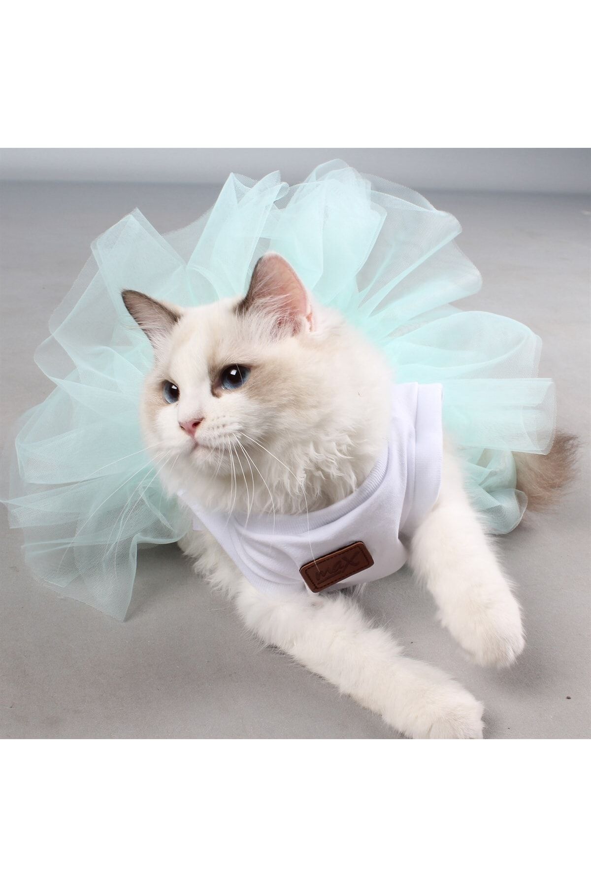 MAXSTYLESPET Prenses Tütü Pet Elbise - Yeşil Köpek Ve Kedi Kıyafeti