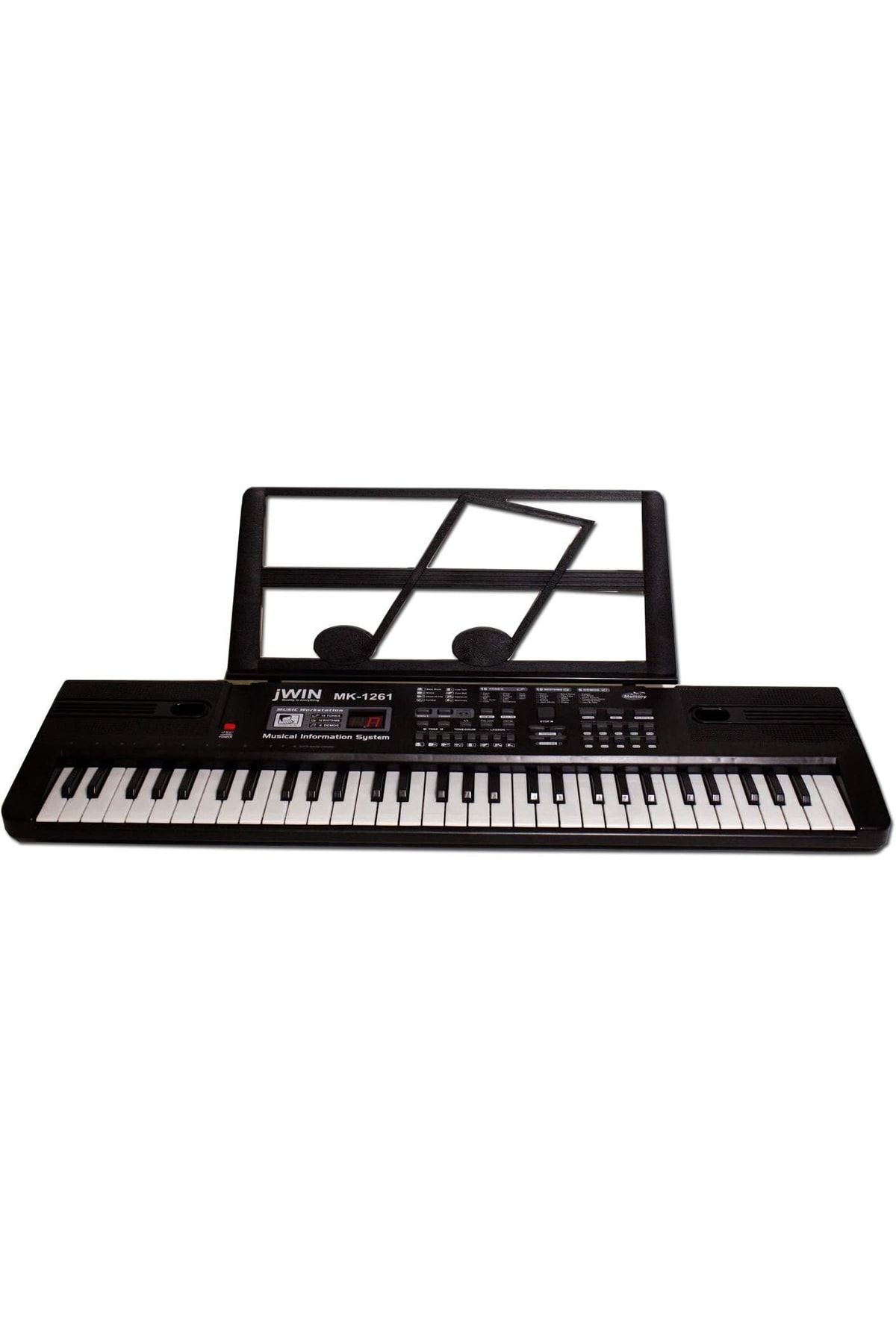 JWIN Mk-1261 61 Tuşlu Elektronik Org Mikrofon Siyah