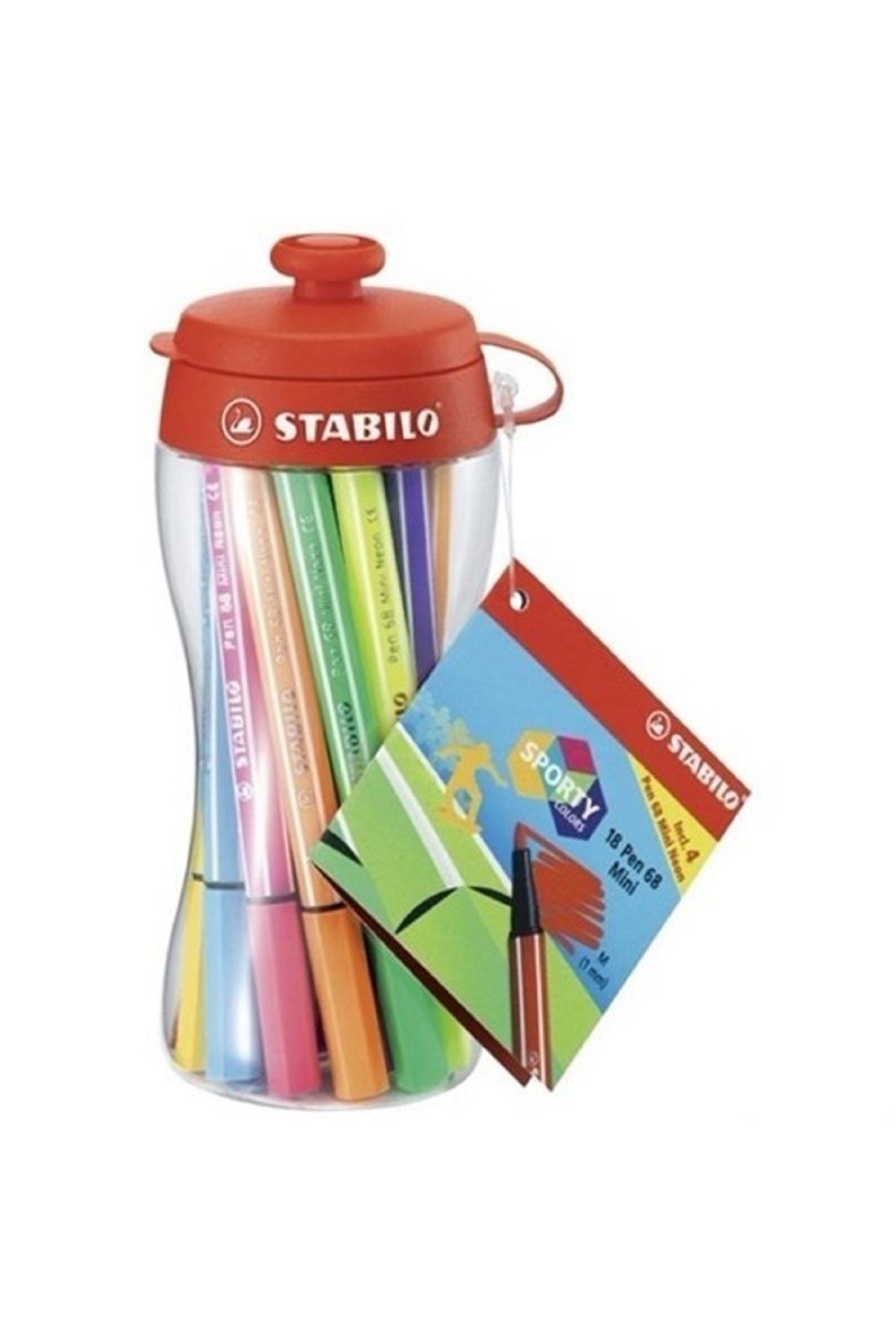 Stabilo Pen 68, Mini Matara 20 Renk + Boyama Kitabı 5676337