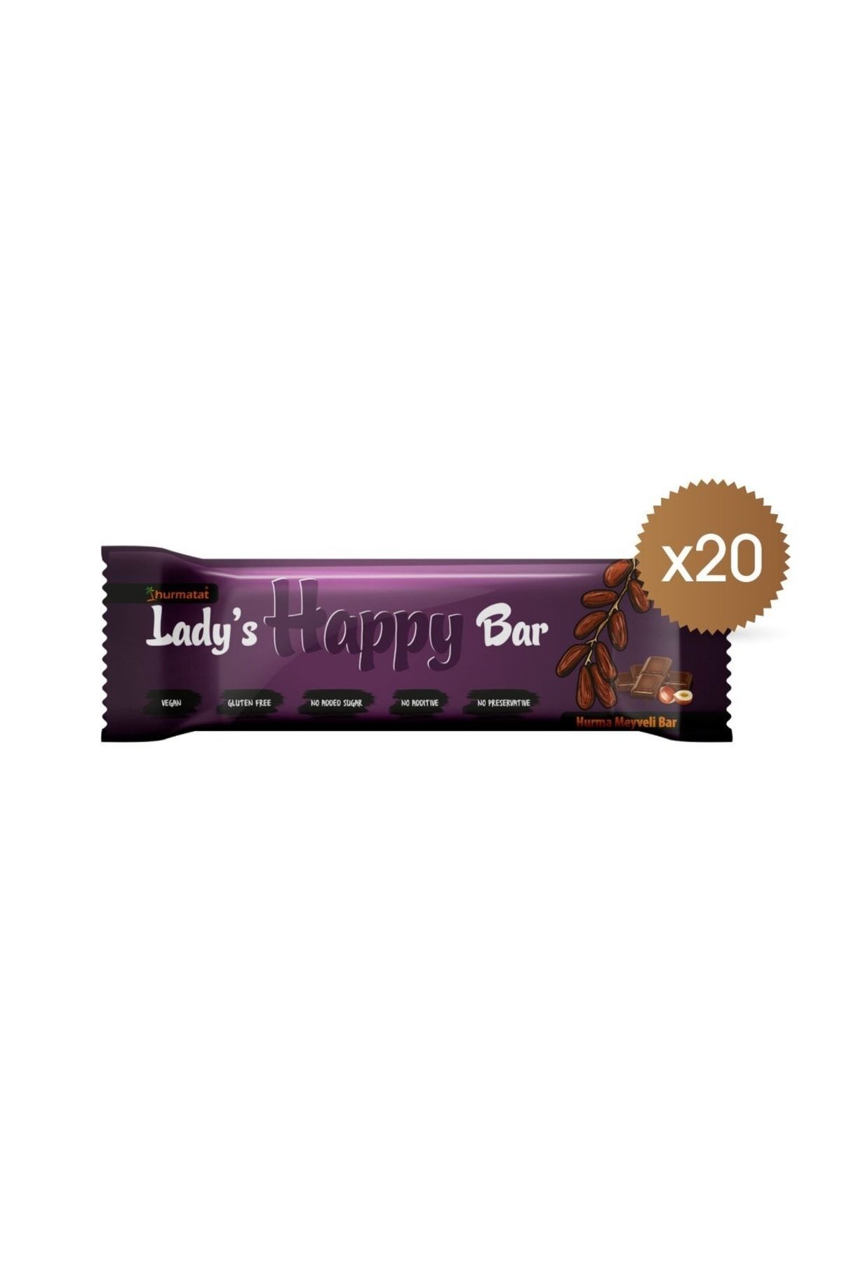 Hurmatat Lady's Happy Hurma Meyveli Bar 20 Adet