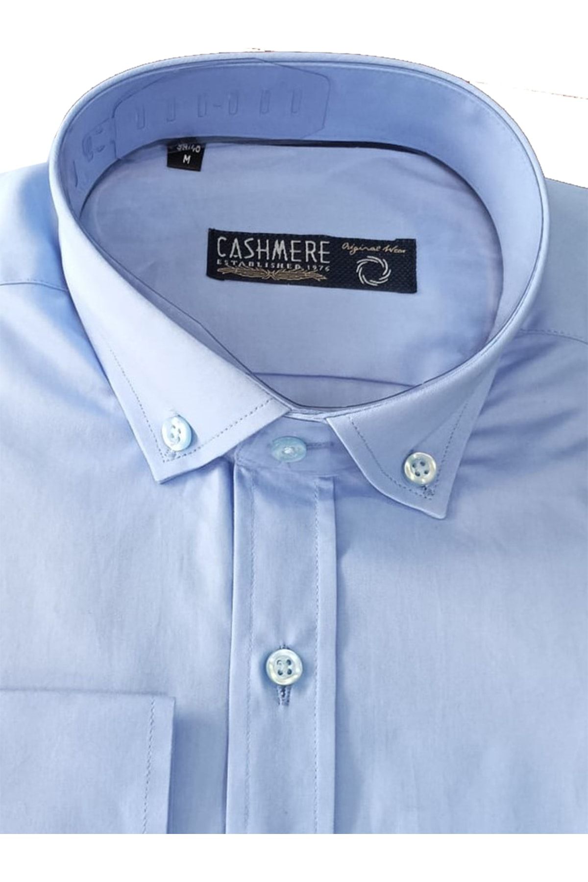 Cashmere Cotton Klasik Erkek Gömlek