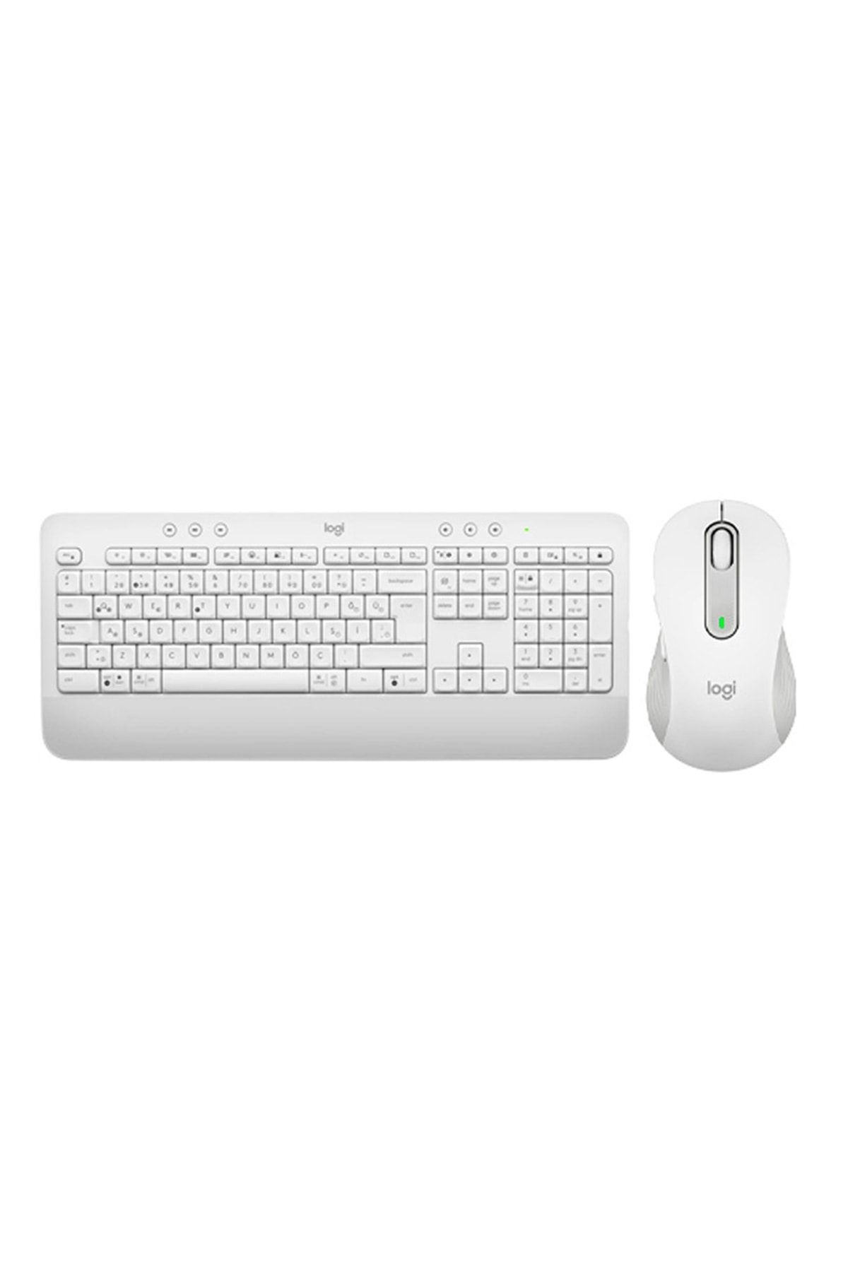 logitech Signature K650 + M650 Bilek Destekli Beyaz Kablosuz Klavye-mouse Seti
